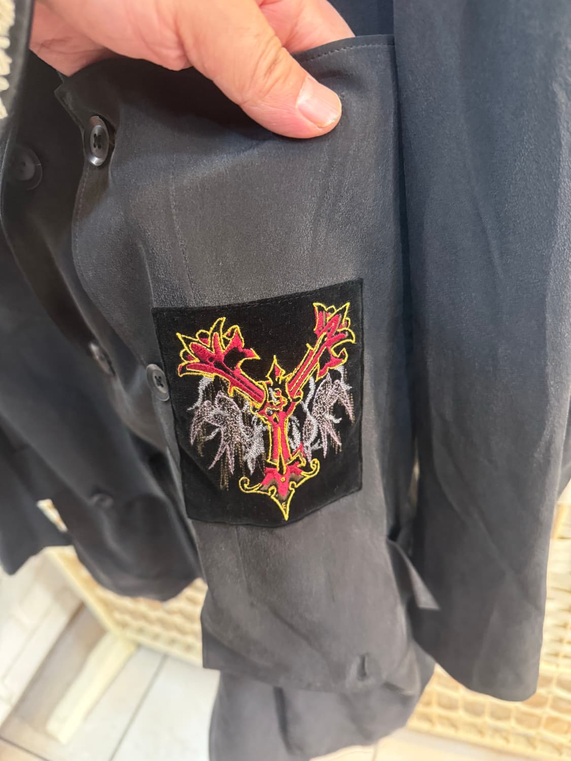 4/105-110/21ss 정품 요지야마모토 자수패치 자켓 팝니다 상품이미지2