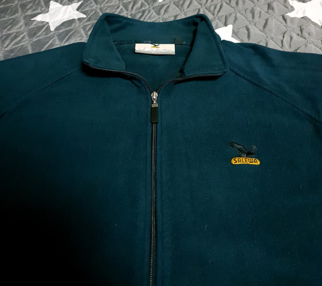 살레와 빈티지 자수로고 후리스 집업자켓 다크그린 (3XL) 상품이미지2