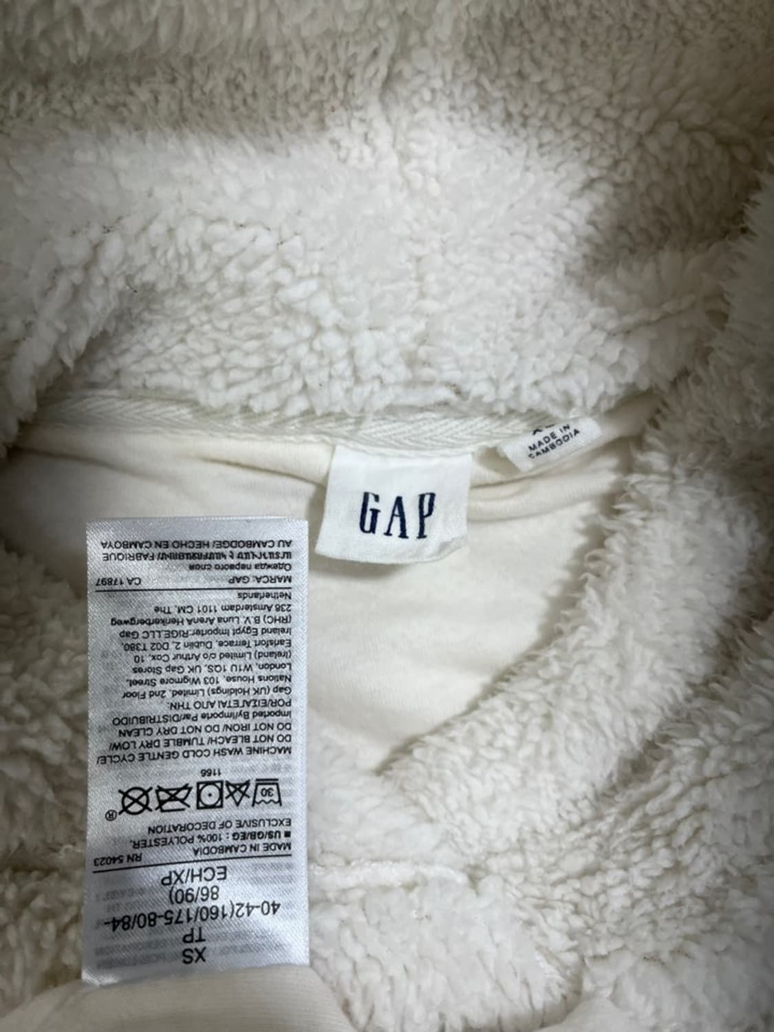 갭 후리스 후드 티셔츠/#3111 상품이미지4