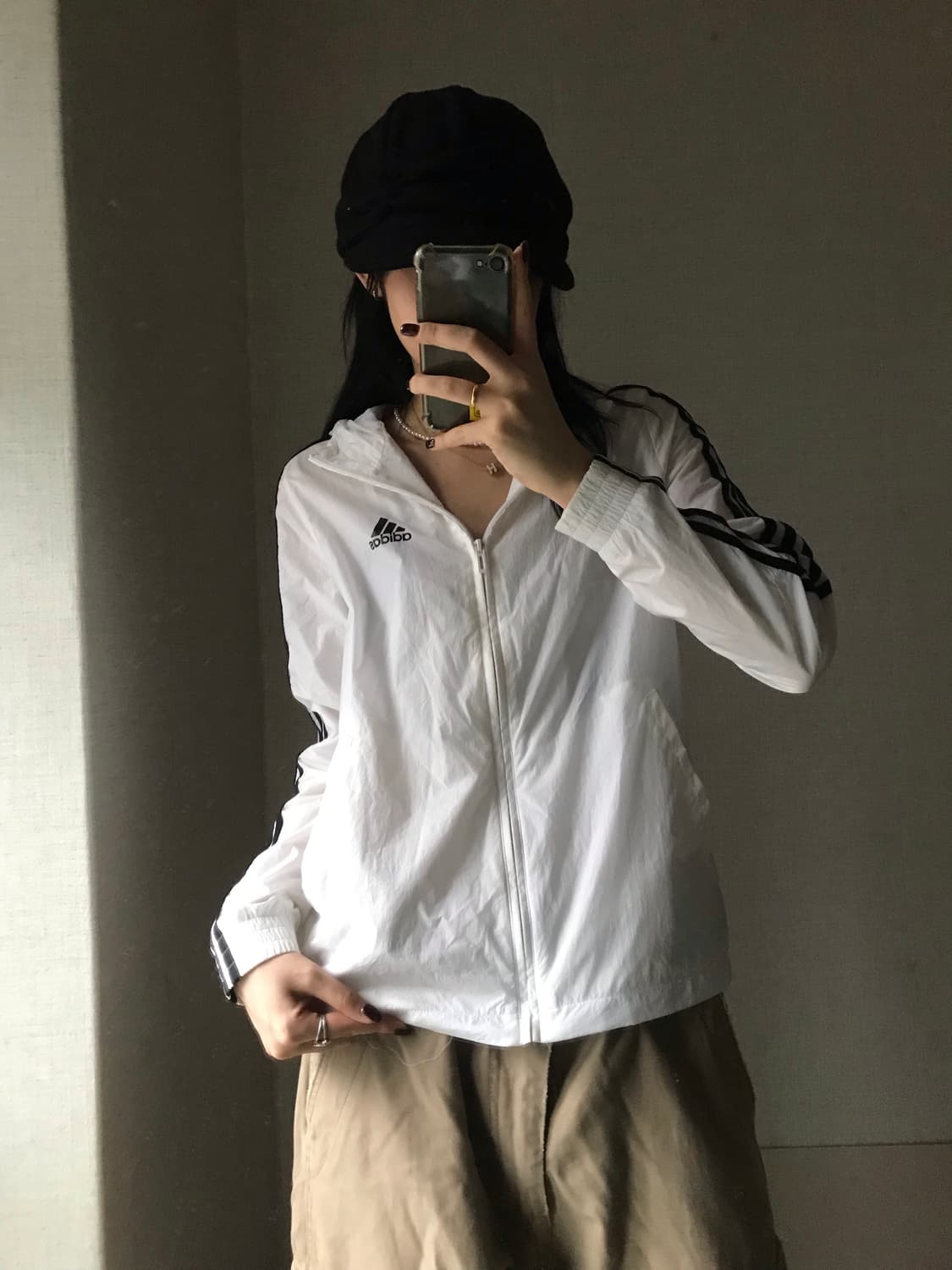 아디다스 흰검 바람막이 상품이미지1