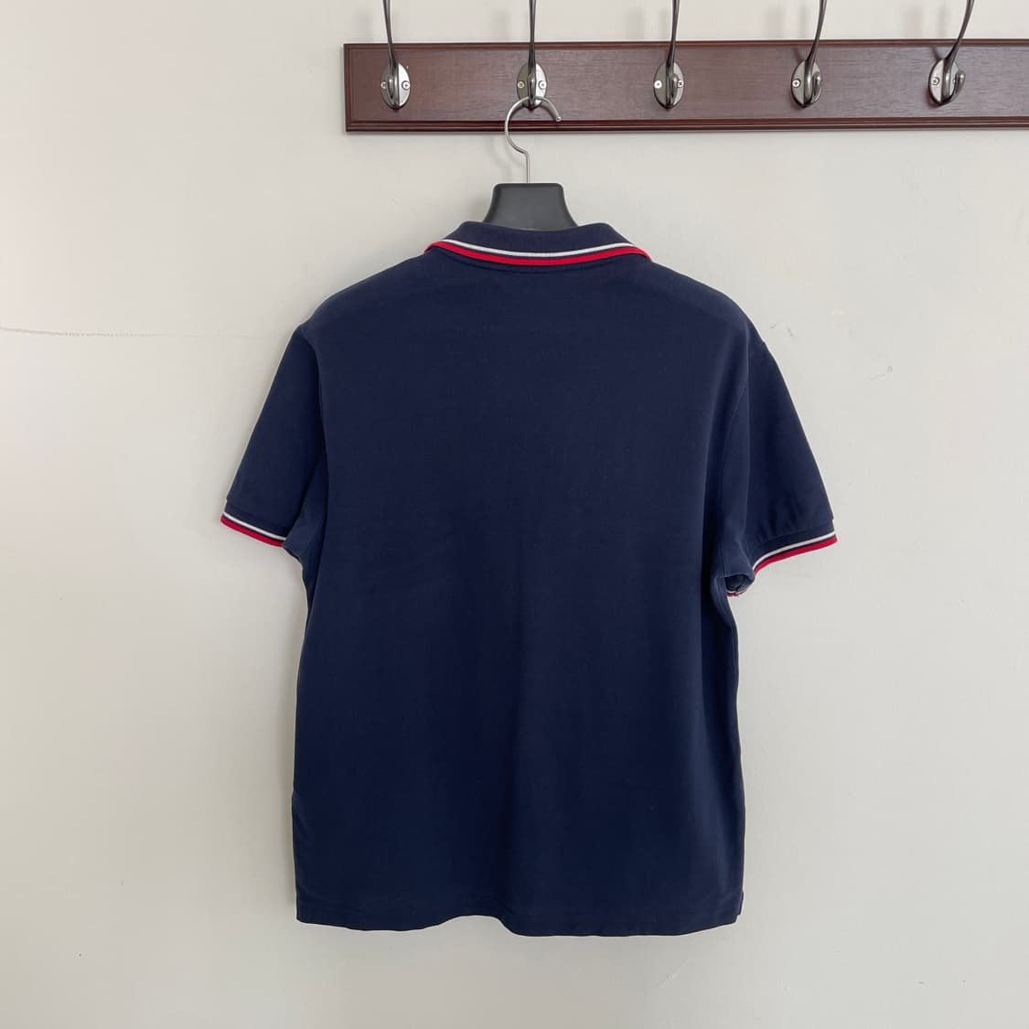 프라다 공용L 리네아로사 네이비 PK 피케 반팔 티셔츠 상품이미지3