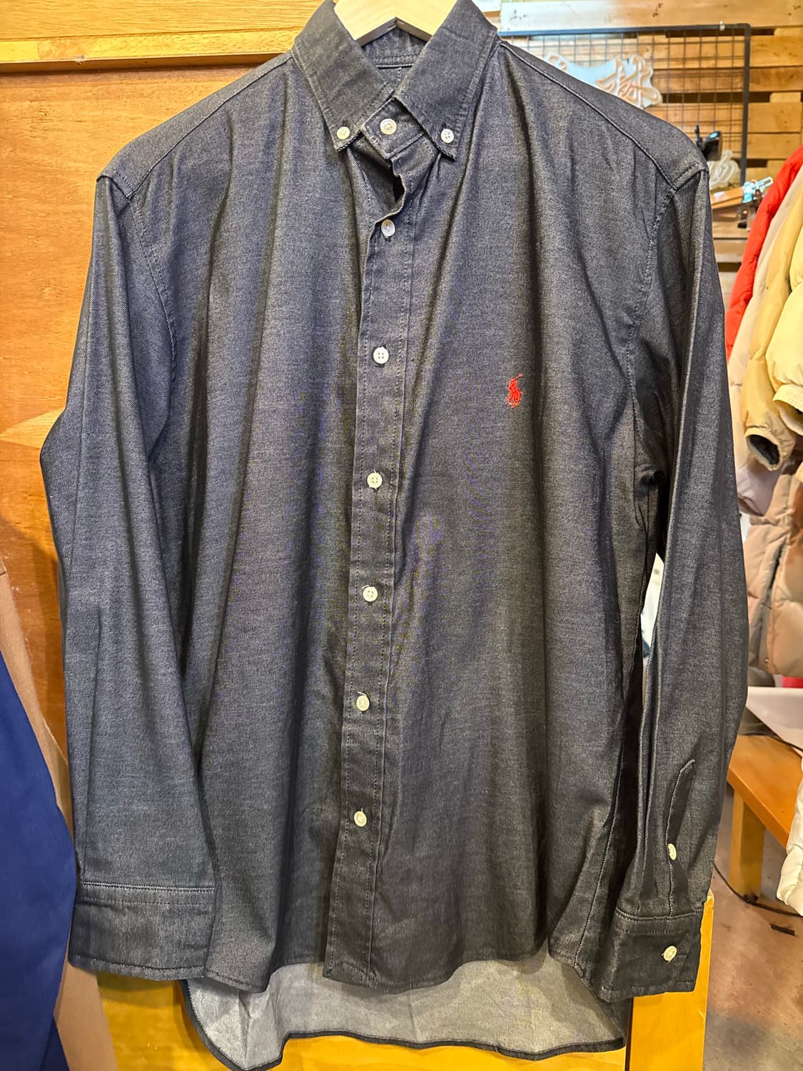 폴로 랄프로렌 레드포니 블랙 코튼 셔츠 상품이미지1