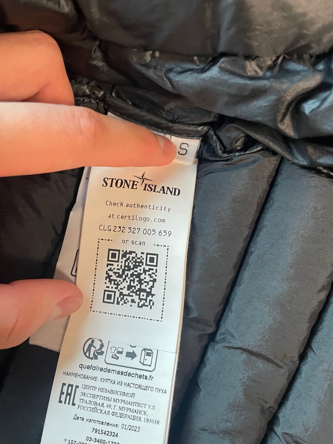 스톤 아일랜드 룸우븐 경량패딩 블랙S 상품이미지6