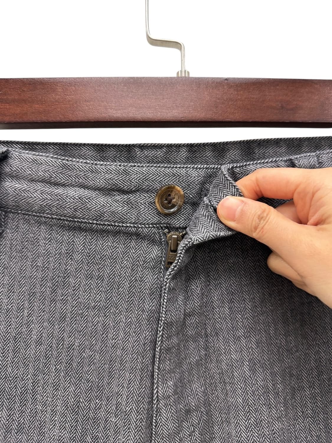 브룩스브라더스 슬림핏 슬랙스 다크그레이 (32) 상품이미지4