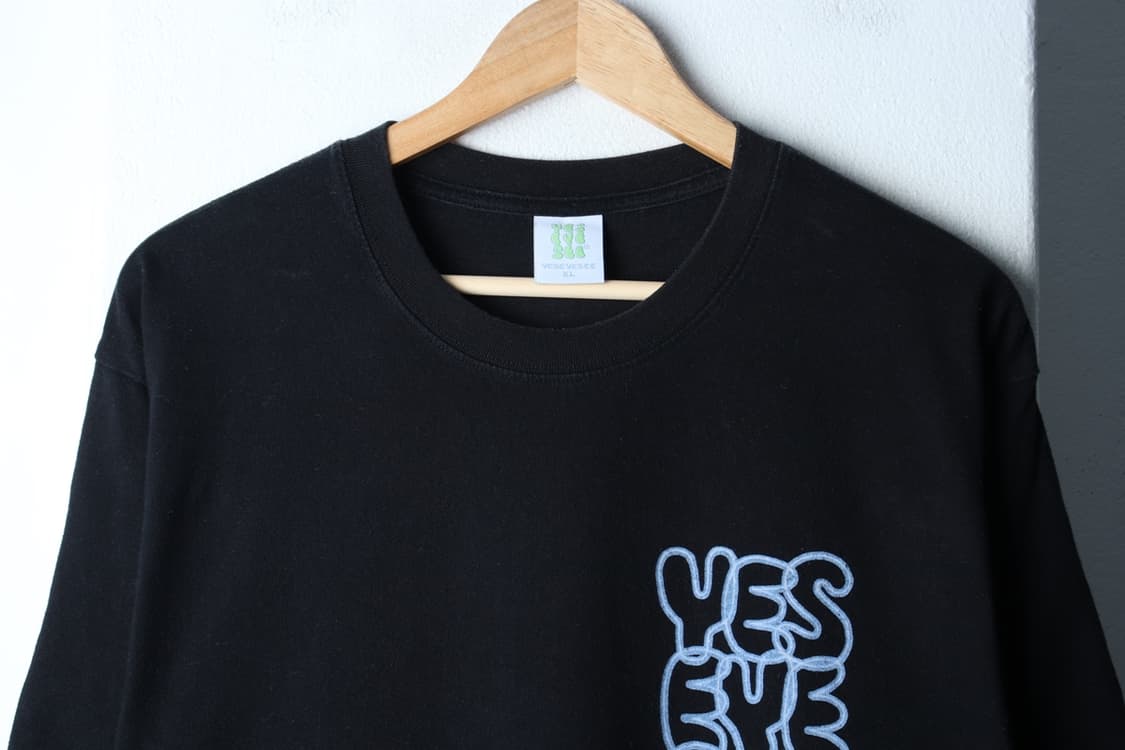 (XL-2XL) 예스아이씨 반팔 티셔츠 빅로고 블랙 올드스쿨-7B47 상품이미지3