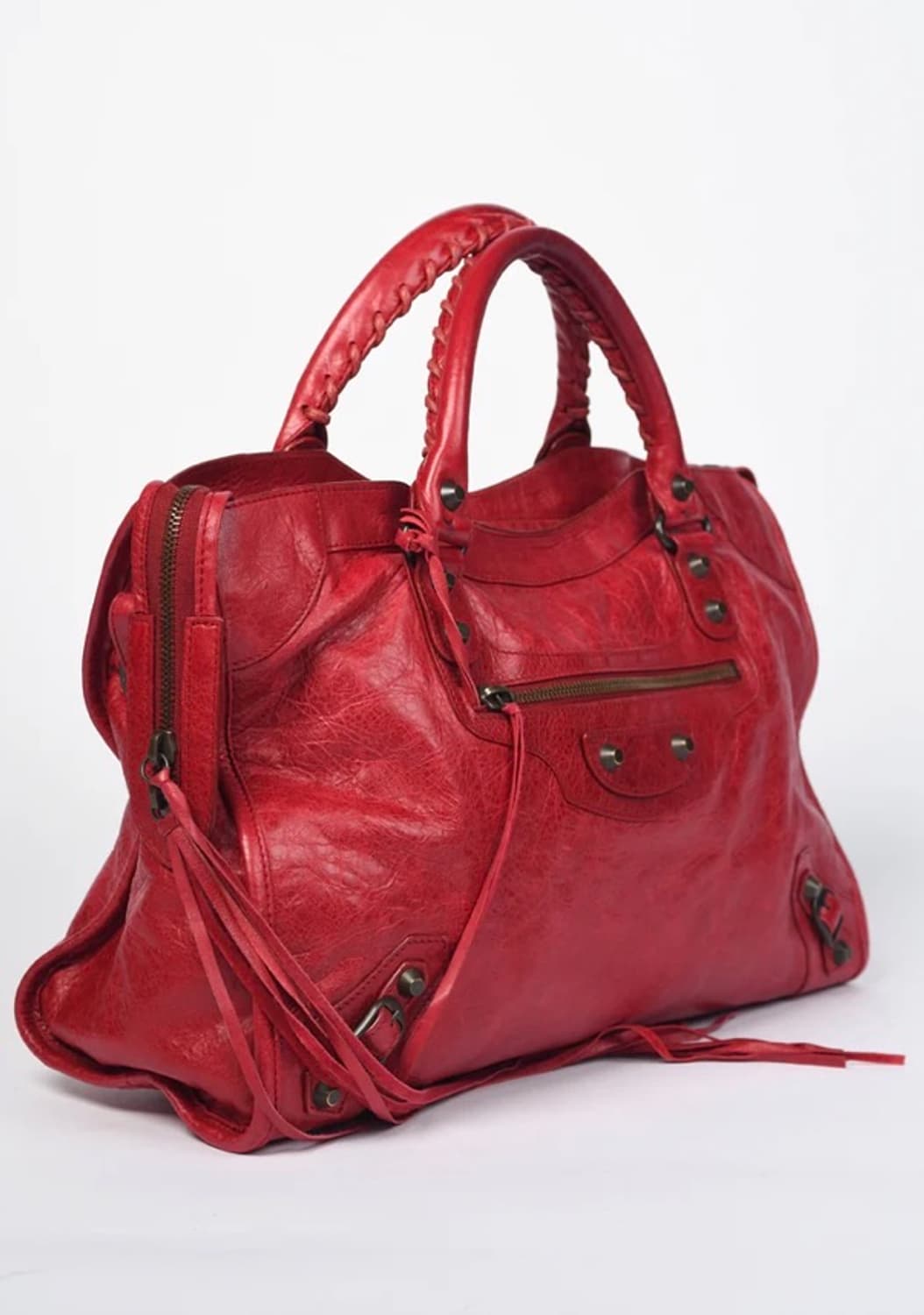 2008f/w 발렌시아가 시티백 레드 정품 상품이미지2