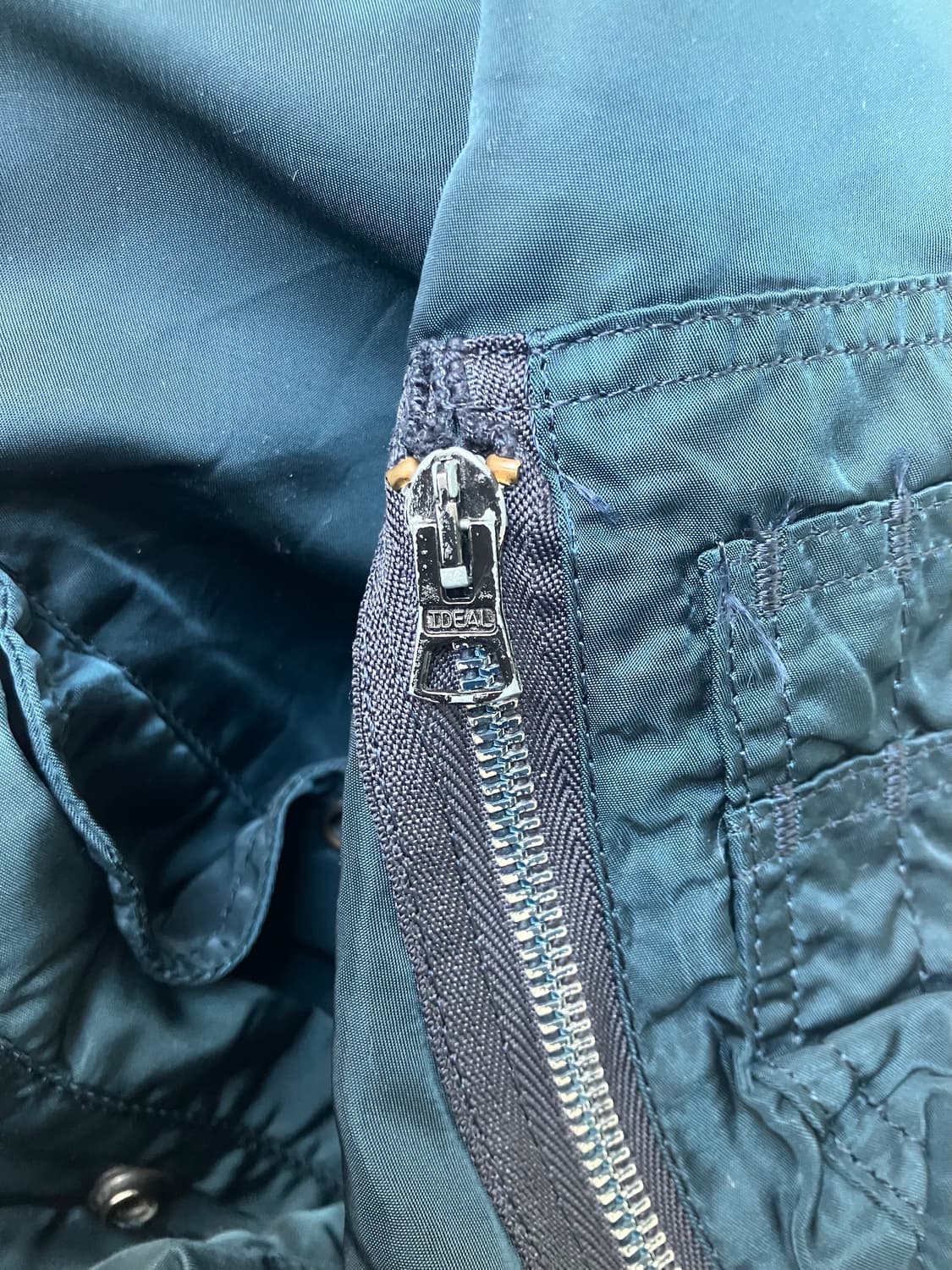 80s usaf alpha ma-1 flight jacket navy 상품이미지6