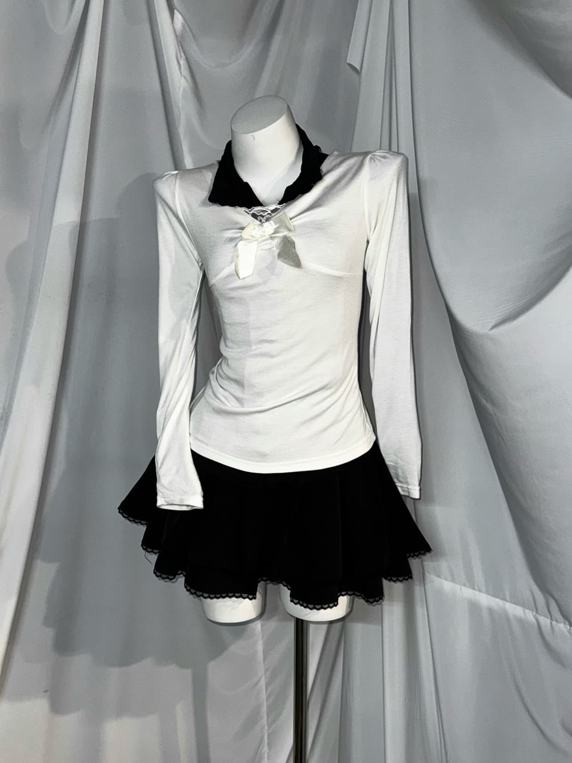 (6pcs) 무채색 데일리 공겜여주 고스오리엔탈 코디세트 상품이미지4