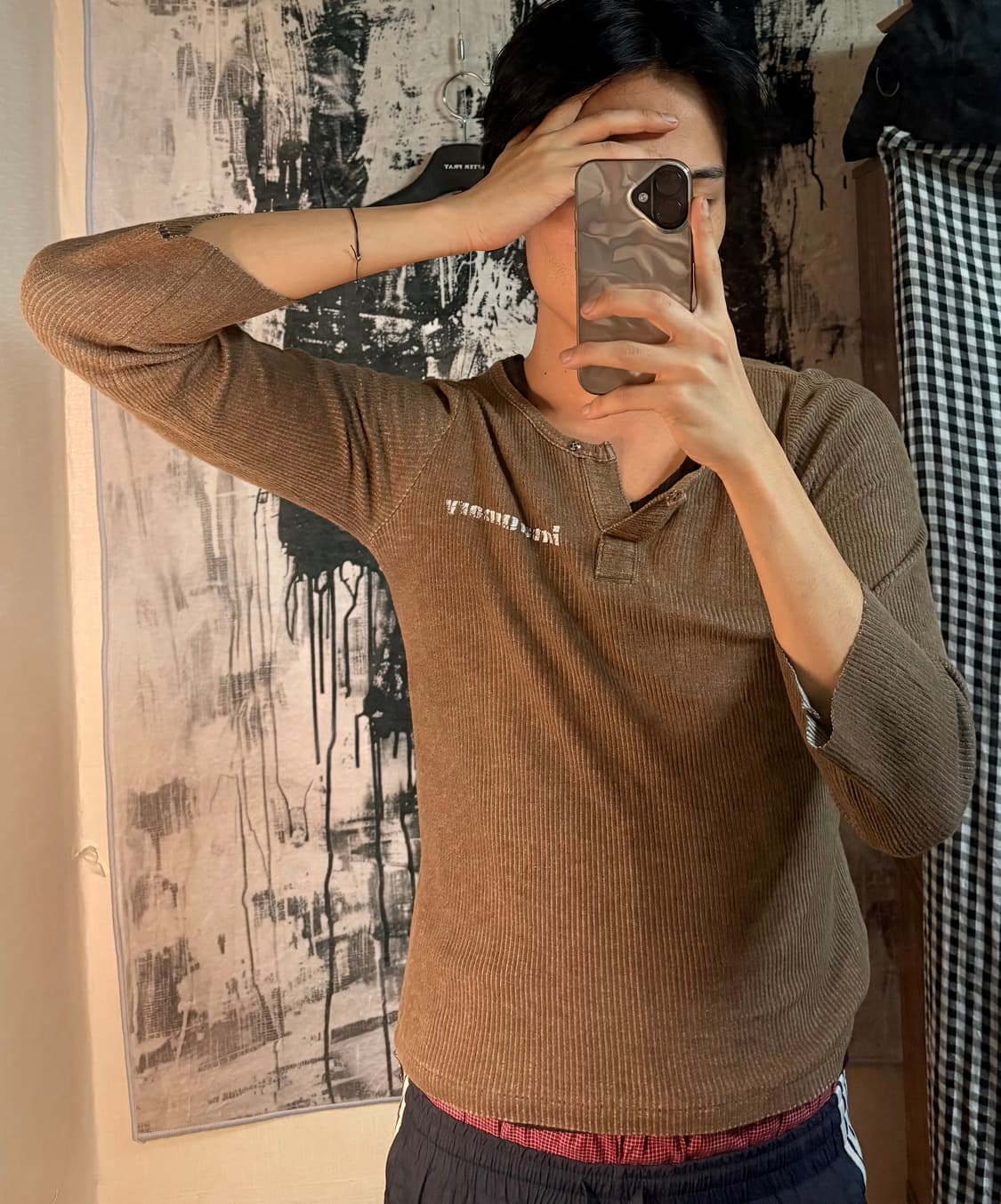 Blue Henley t-shirt   상품이미지4