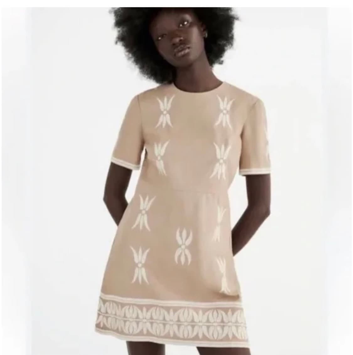 자라 린넨 자수 A라인 원피스 상품이미지2