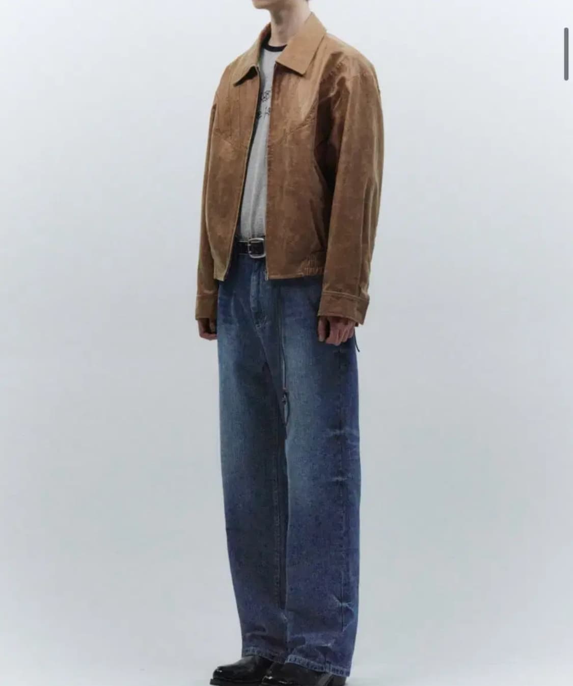 인사일런스 에코 레더 크롭 자켓 상품이미지4