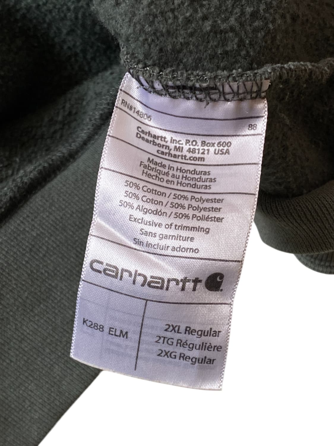 칼하트 후드티 (Man 2XL) 상품이미지8