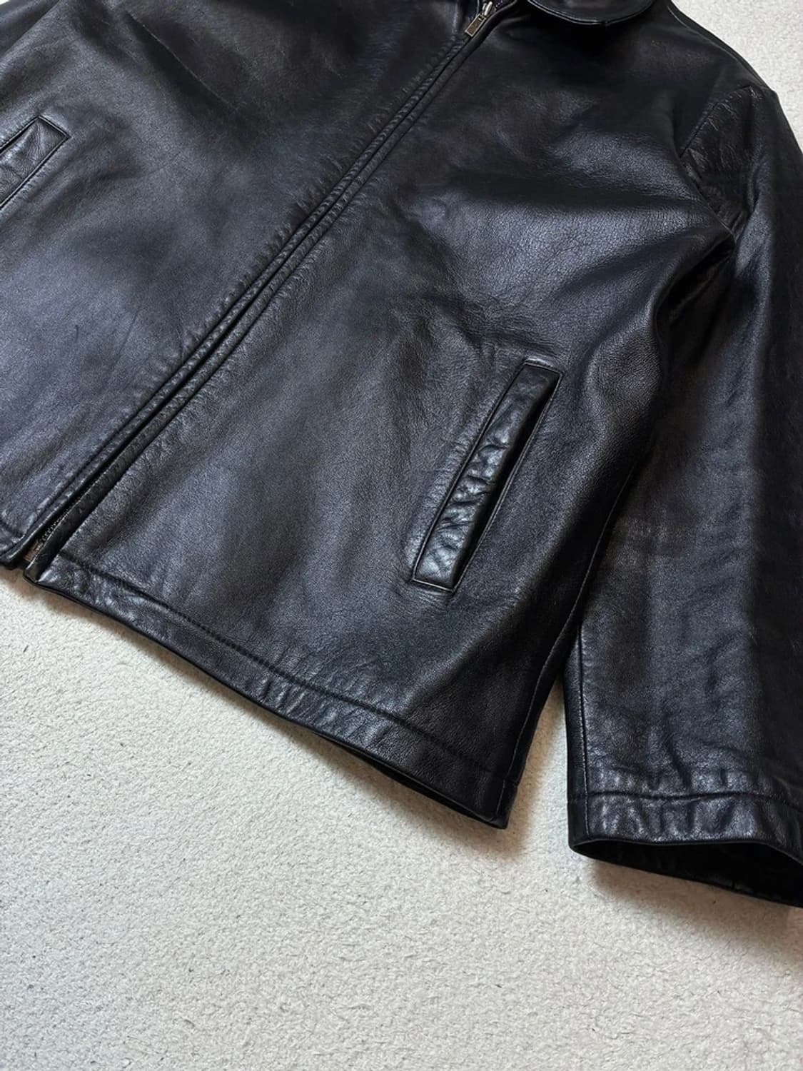 Selectede 00's 싱글 집 양가죽 자켓 PN7664 상품이미지3