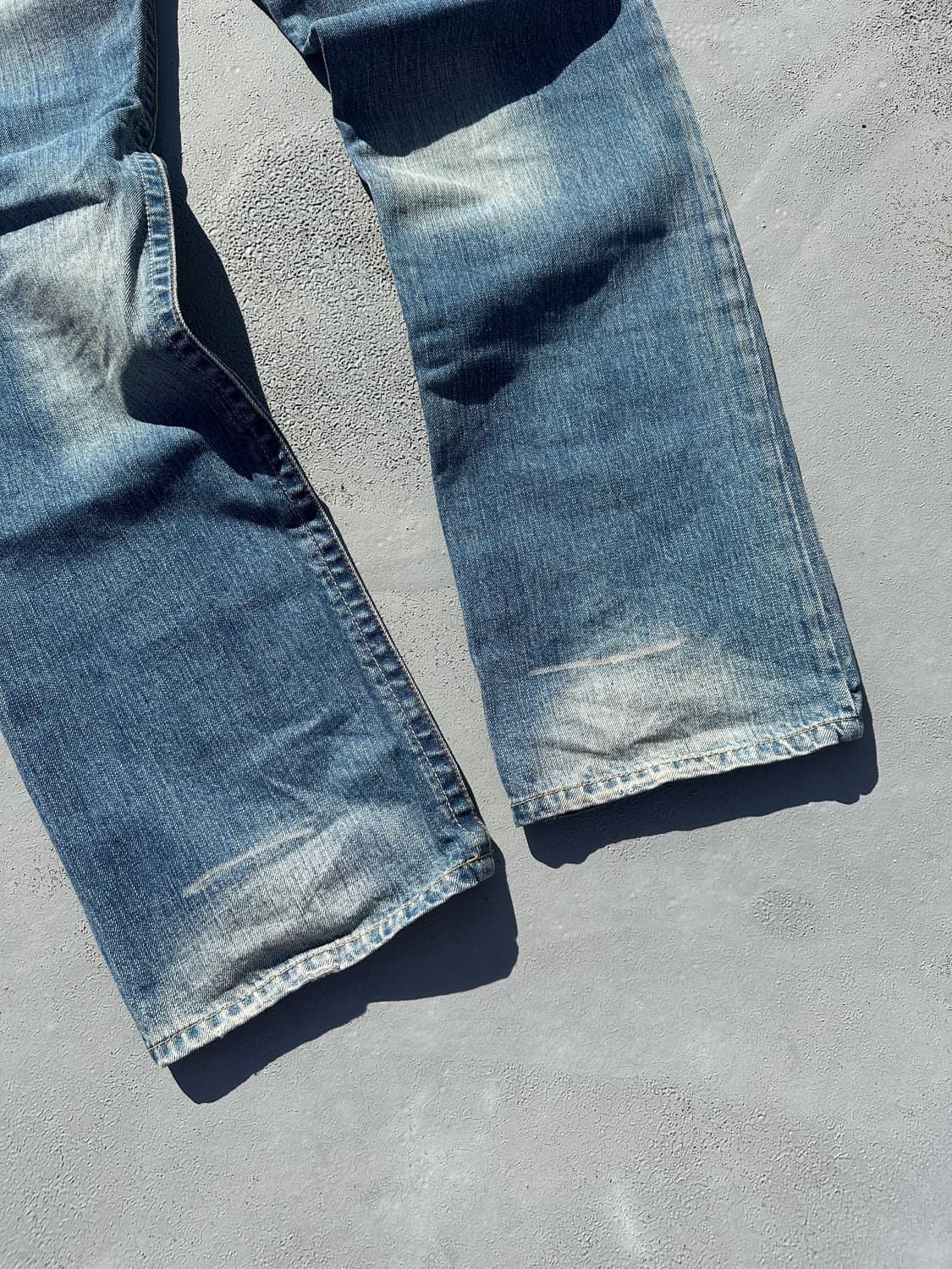 30) 트루 릴리전 남성 y2k 로우라이즈 스트레이트 데님팬츠 상품이미지5