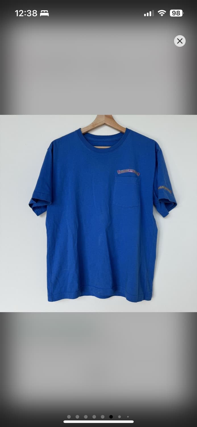 Chrome hearts blue scroll T-shirt 상품이미지4