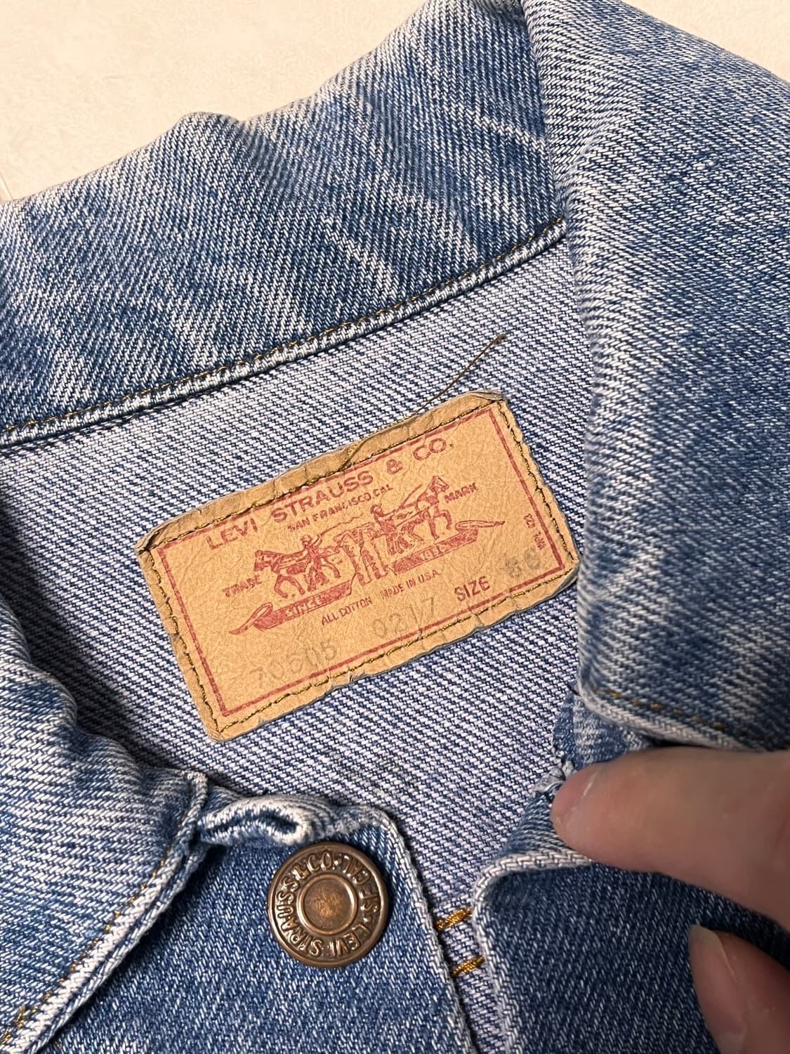 리바이스 80-90s빈티지 데님 자켓 상품이미지2