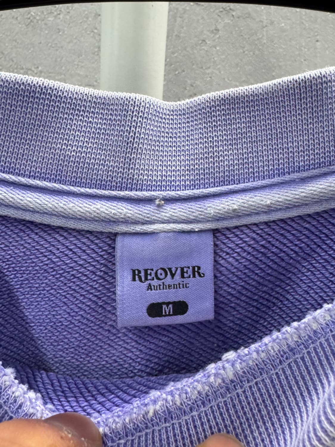 리오버 빈티지 프린팅 맨투맨 퍼플 M 상품이미지3