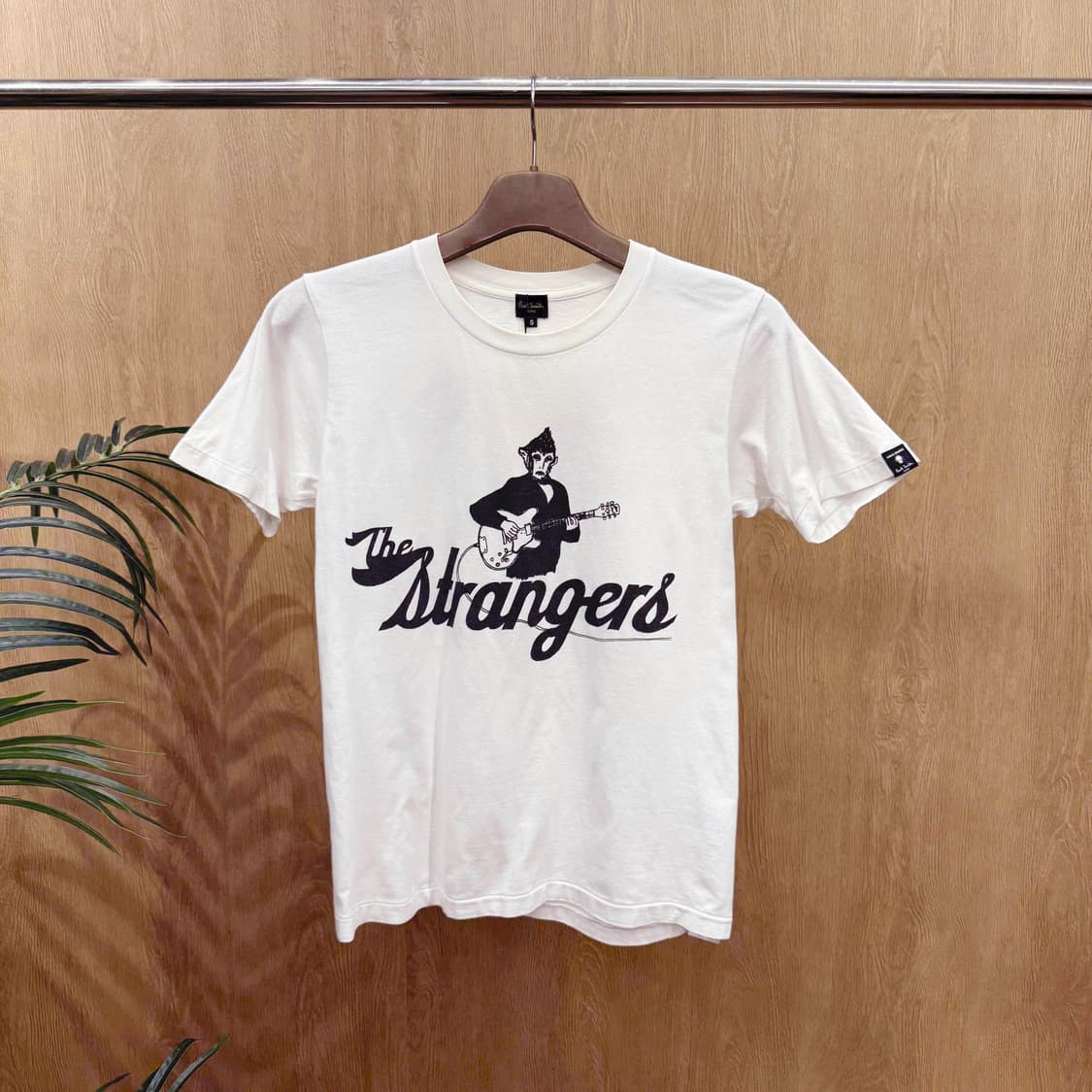 폴스미스 코튼 반팔 티셔츠 더 스트레인저스 프린팅 디테일 화이트 상품이미지1