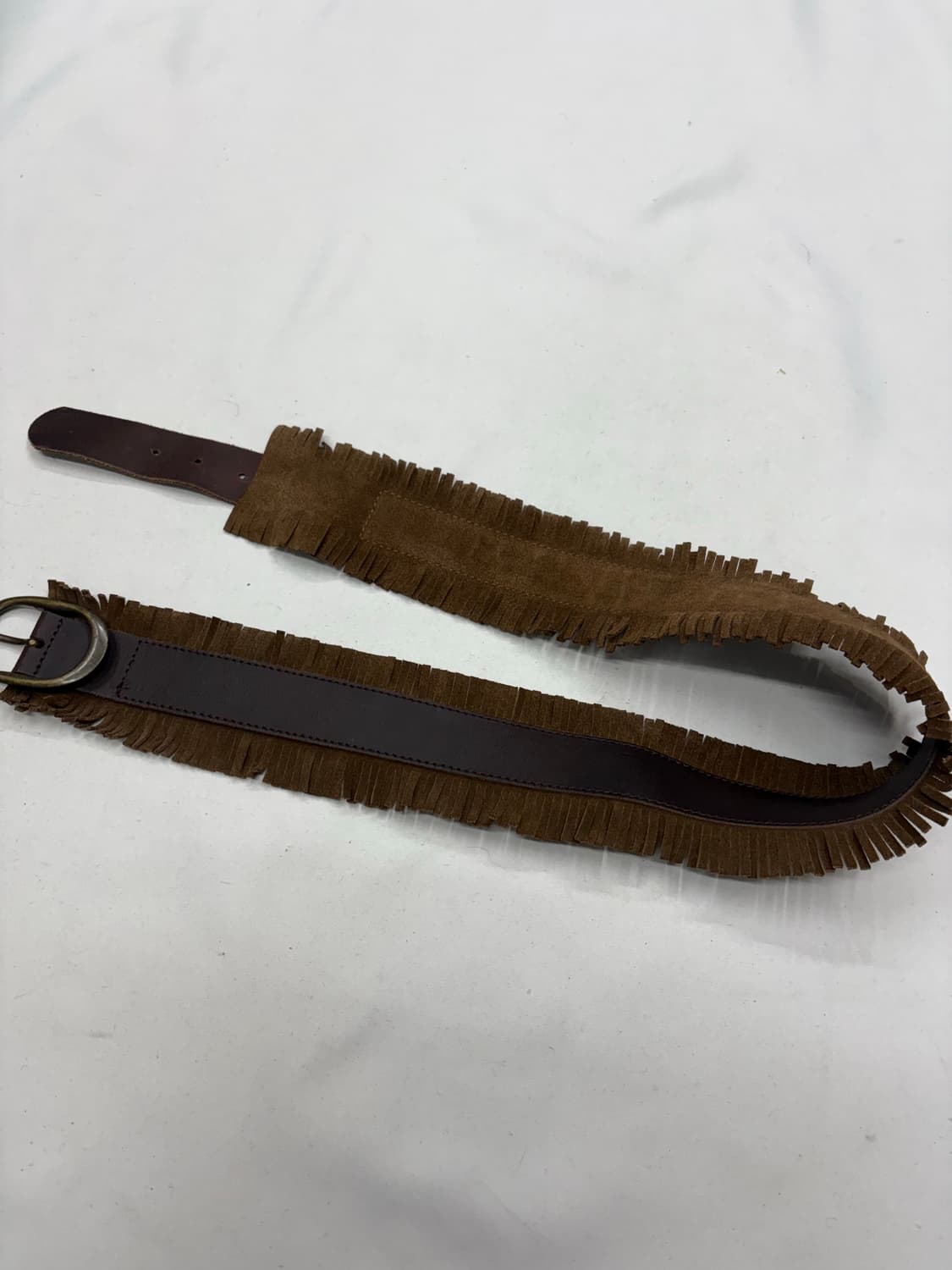  빈티지 웨스턴 컨트리 레더 프린지 벨트 상품이미지5