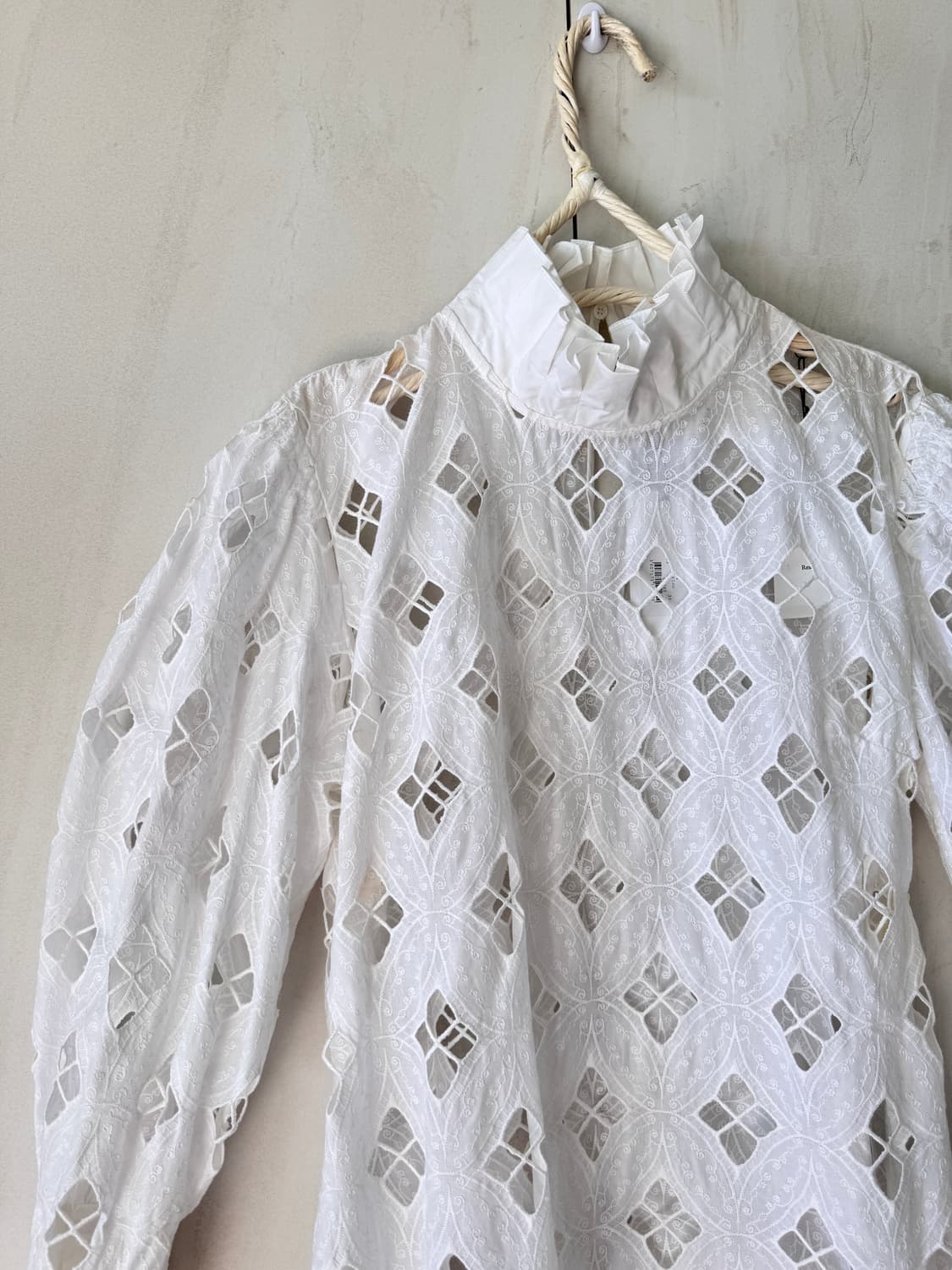 텍있는 새상품 sandro 화이트 레이스 원피스 40(55사이즈) 상품이미지9