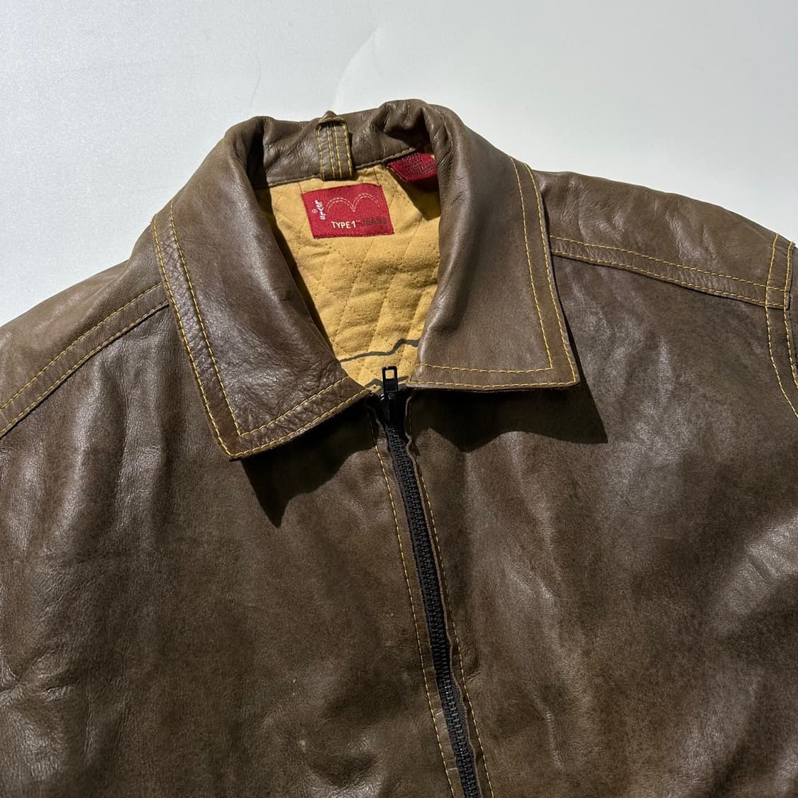 리바이스 타입원 카우레더 소가죽 웨스턴 블루종 자켓 상품이미지3