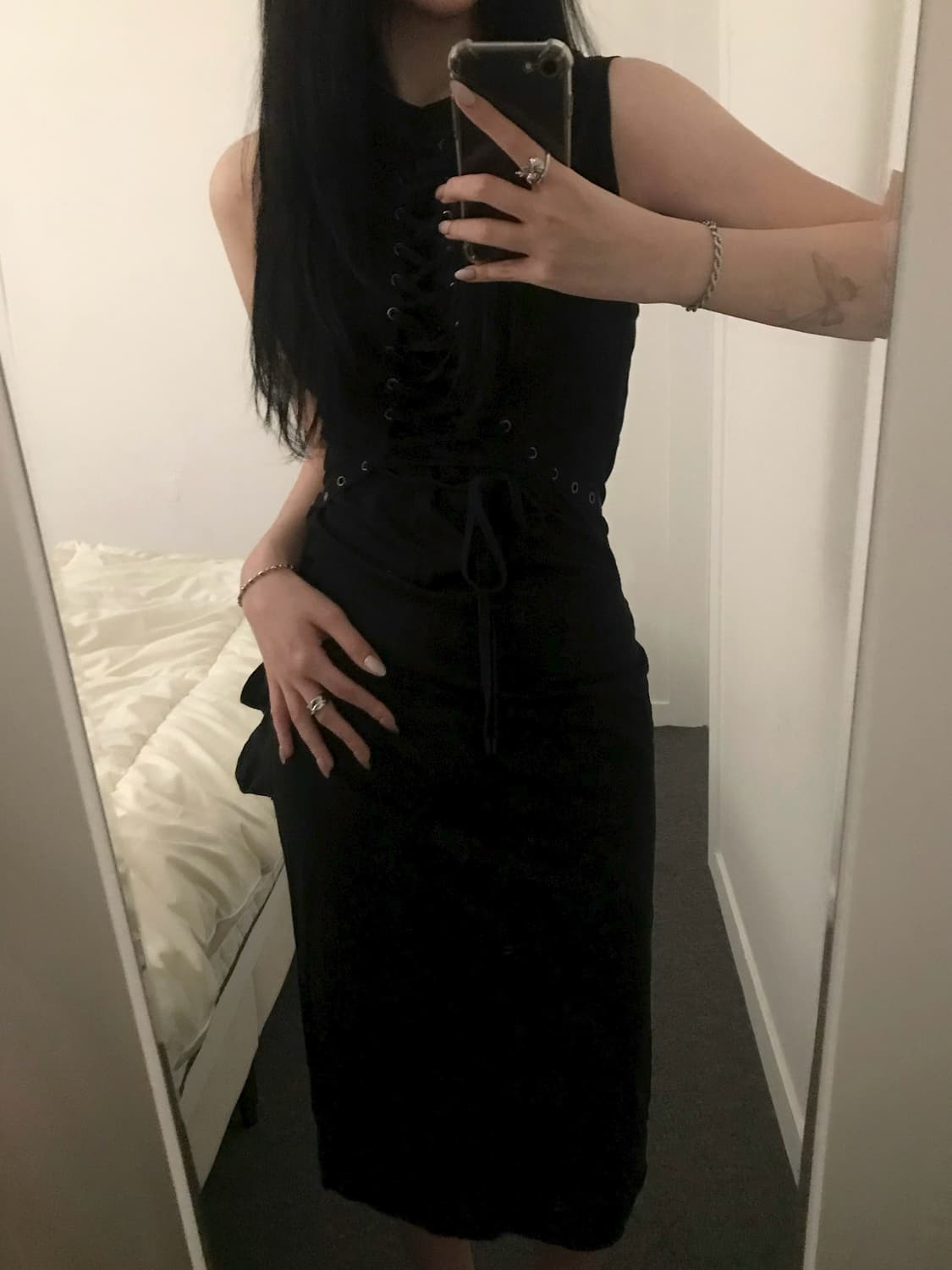 Christian Dior Corset Dress BLACK 상품이미지3