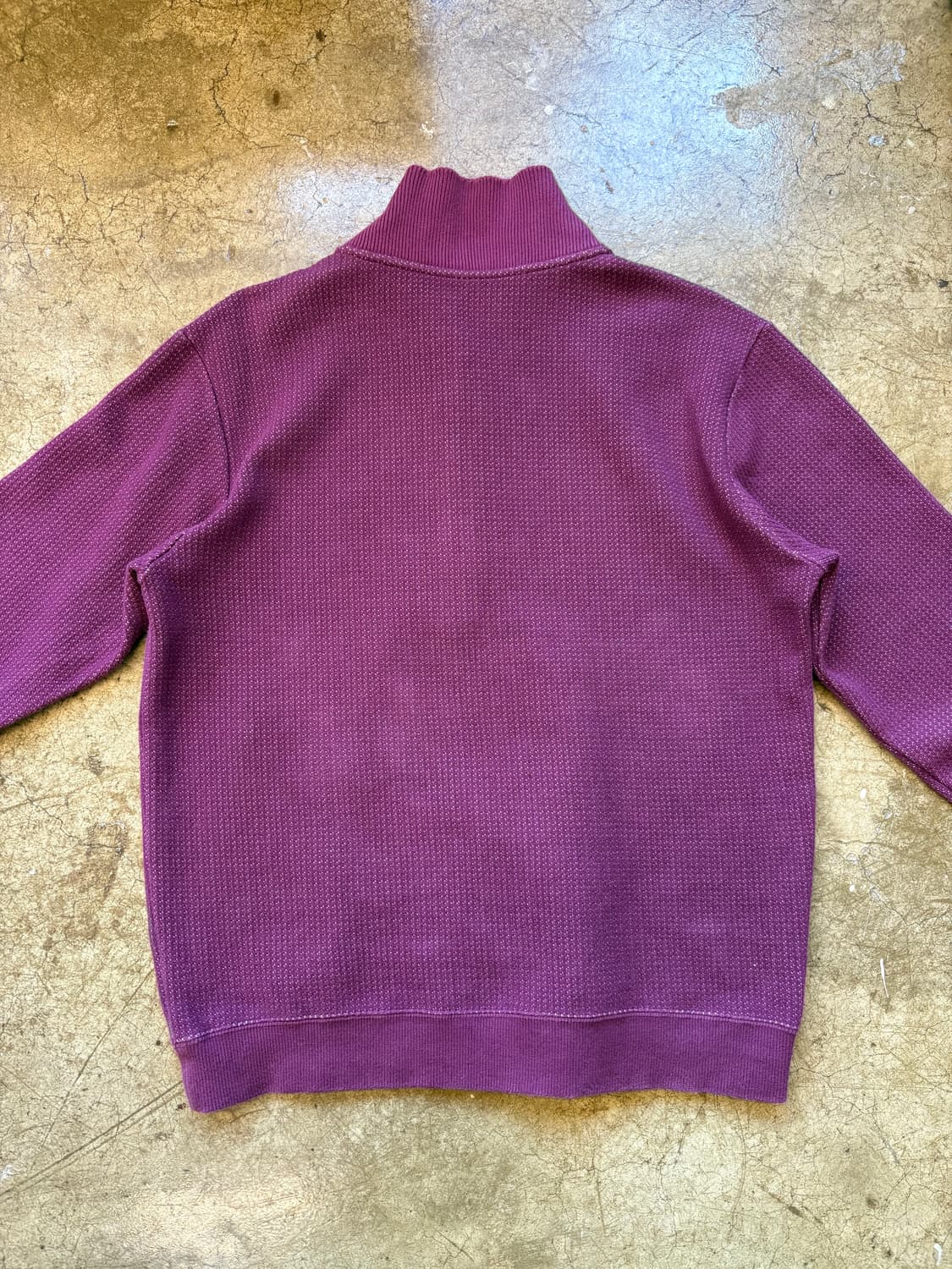 맥그리거 숄카라 헨리넥 다크 핑크 스웻 니트 상품이미지6