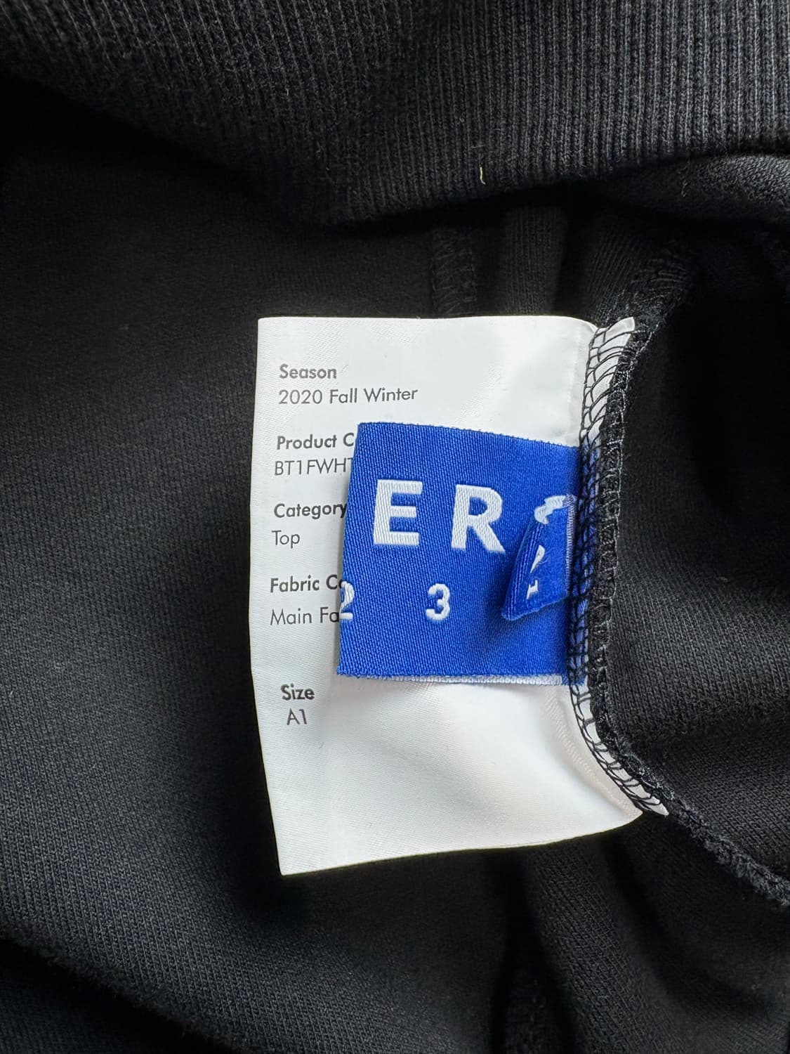 아더에러 헤비코튼 크루넥 스웻 셔츠 블랙 2170 상품이미지3