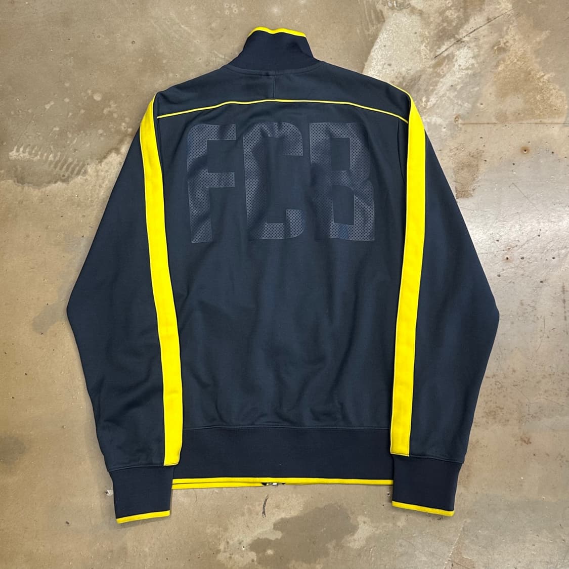 XL 나이키 바르셀로나 그레이 옐로우 트랙탑 져지 상품이미지3