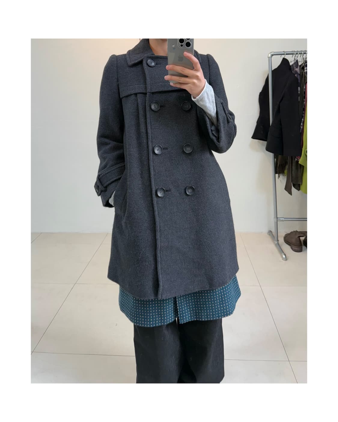 빈티지 울 코트 상품이미지4