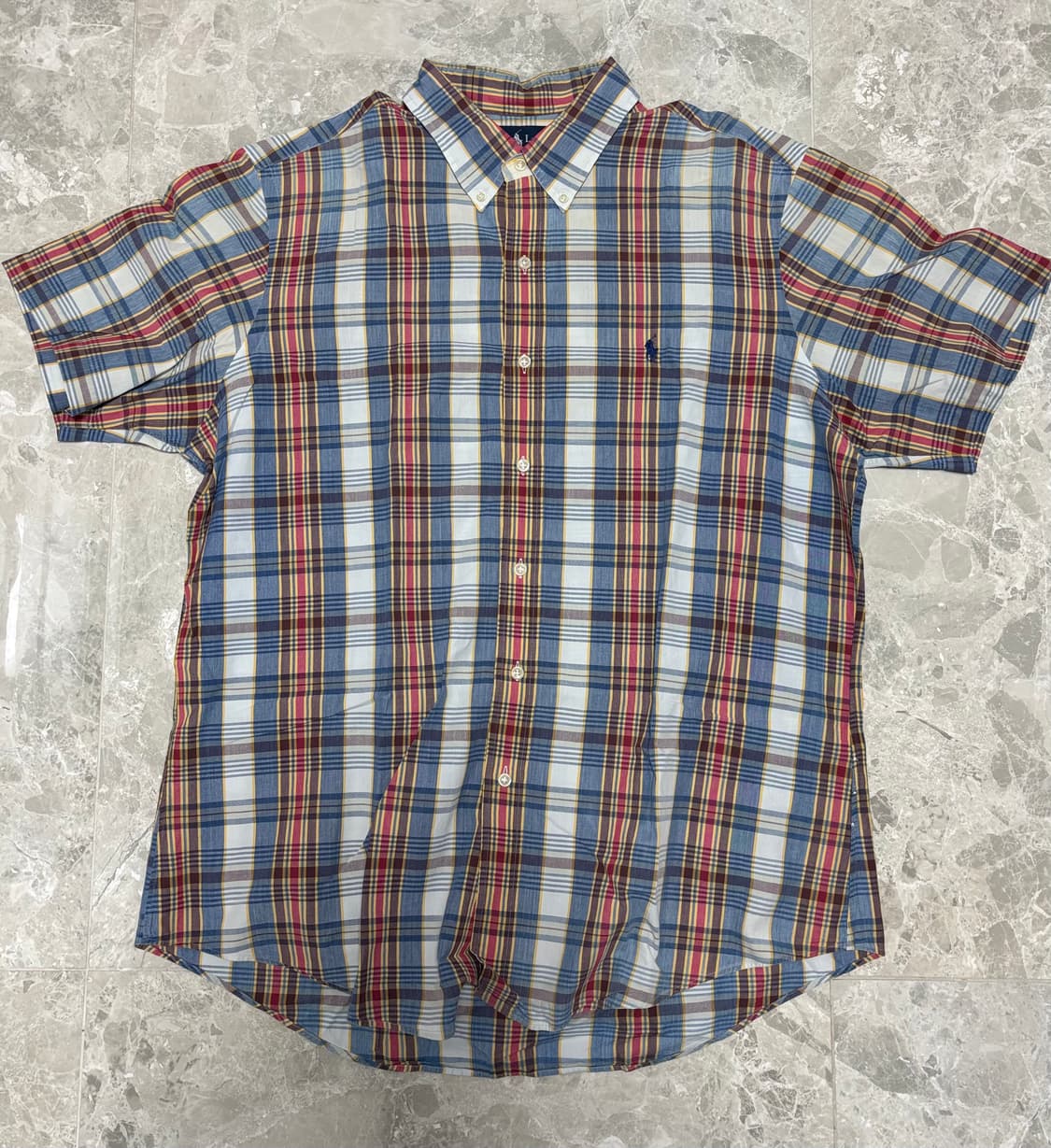 폴로 마드라스 체크 빈팔 셔츠 상품이미지1