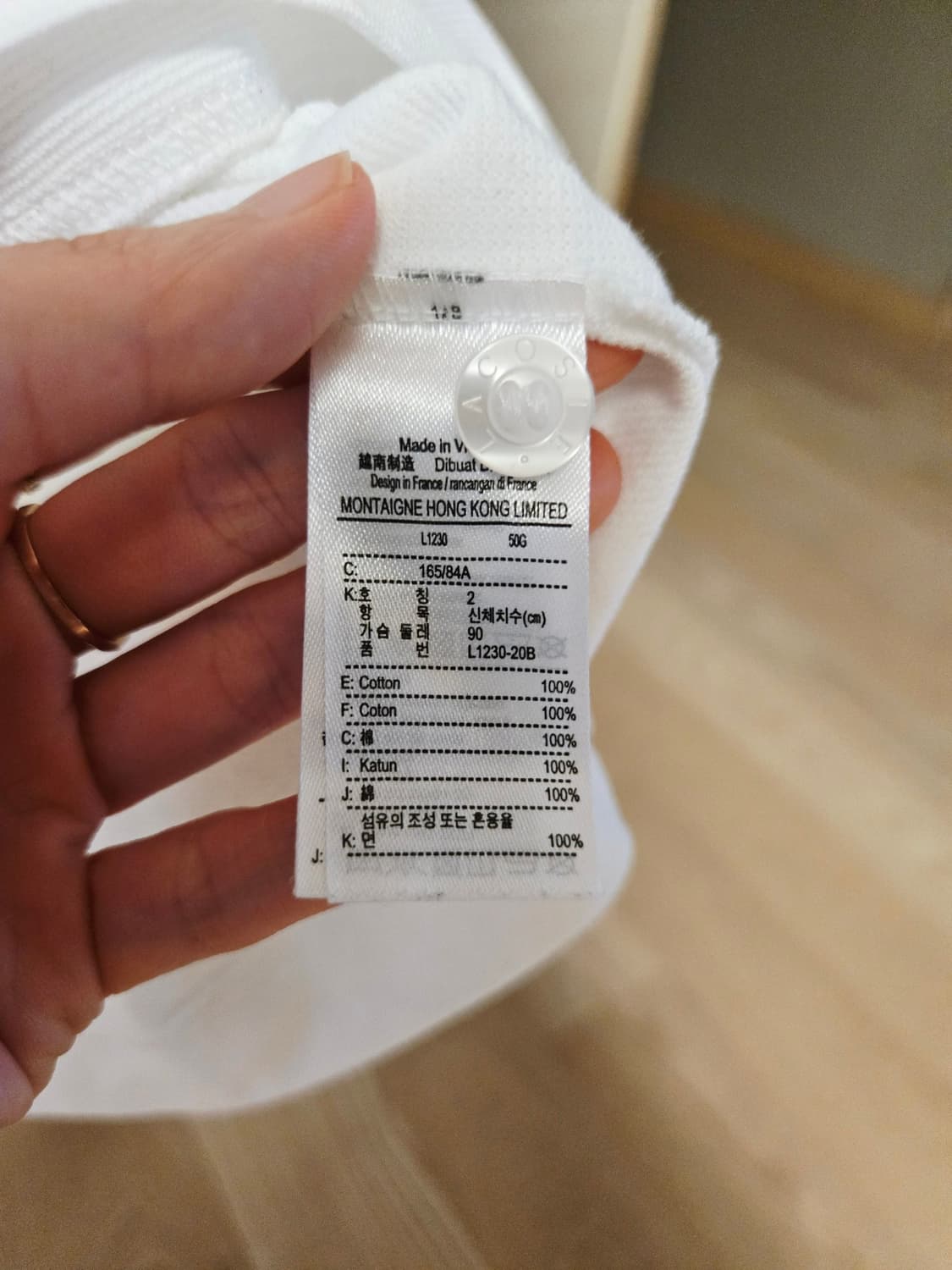 [xs/90] 라코스테 여성 반팔 카라티  상품이미지5