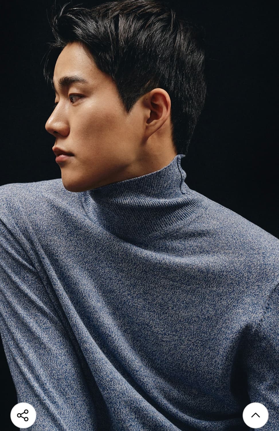 인템포무드 / 함준수 웨어러블 터틀넥 (블랙,블루) / XL 상품이미지1