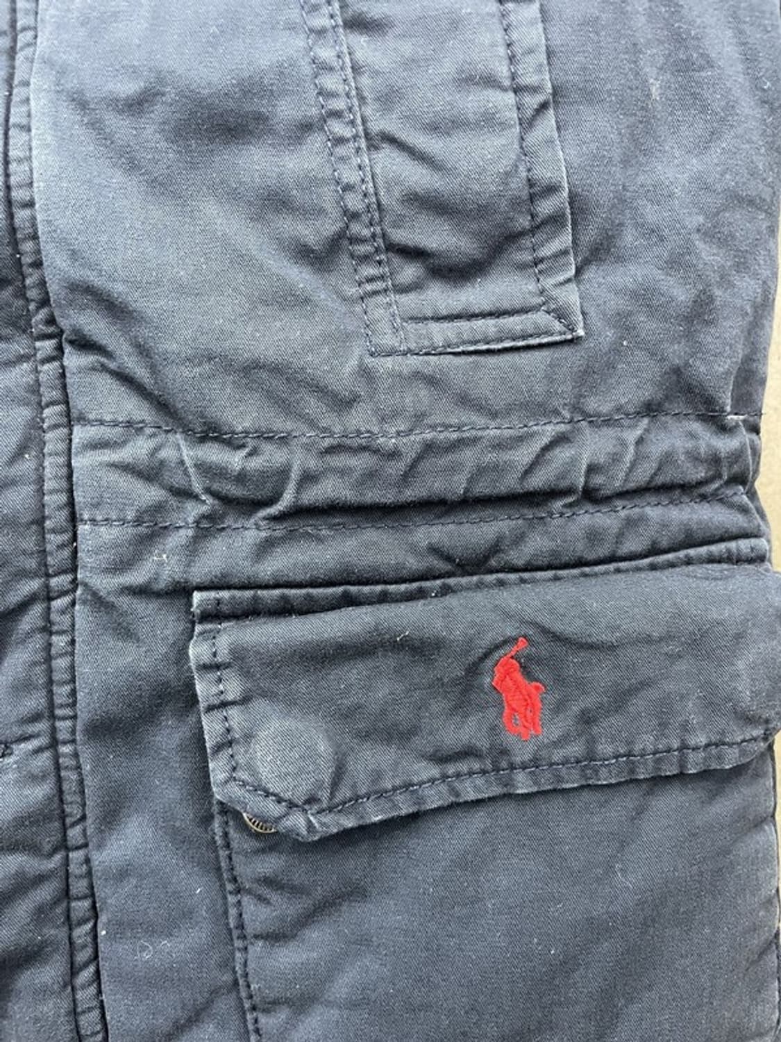 폴로 랄프로렌 키즈 네이비 후드 패딩 S 상품이미지4