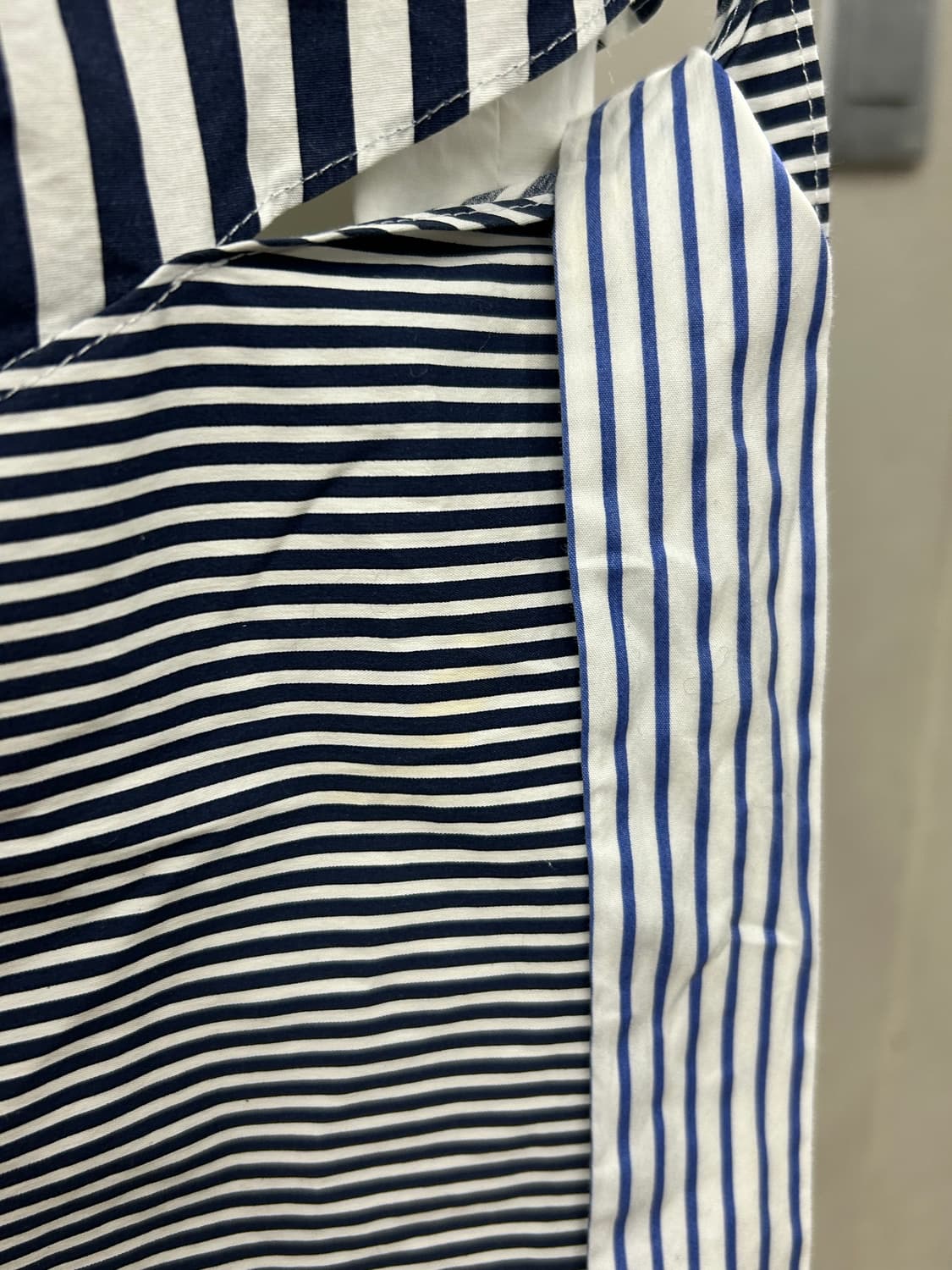 RECTO 렉토 스트라이프 랩 스커트 블랙&화이트 상품이미지5