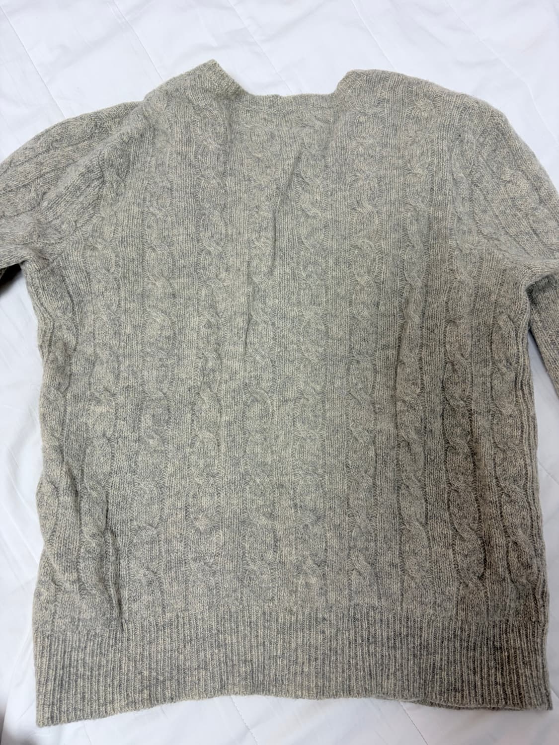 폴로 랄프로렌 캐시미어 니트가디건 S 정품 라이트 그레이 상품이미지4