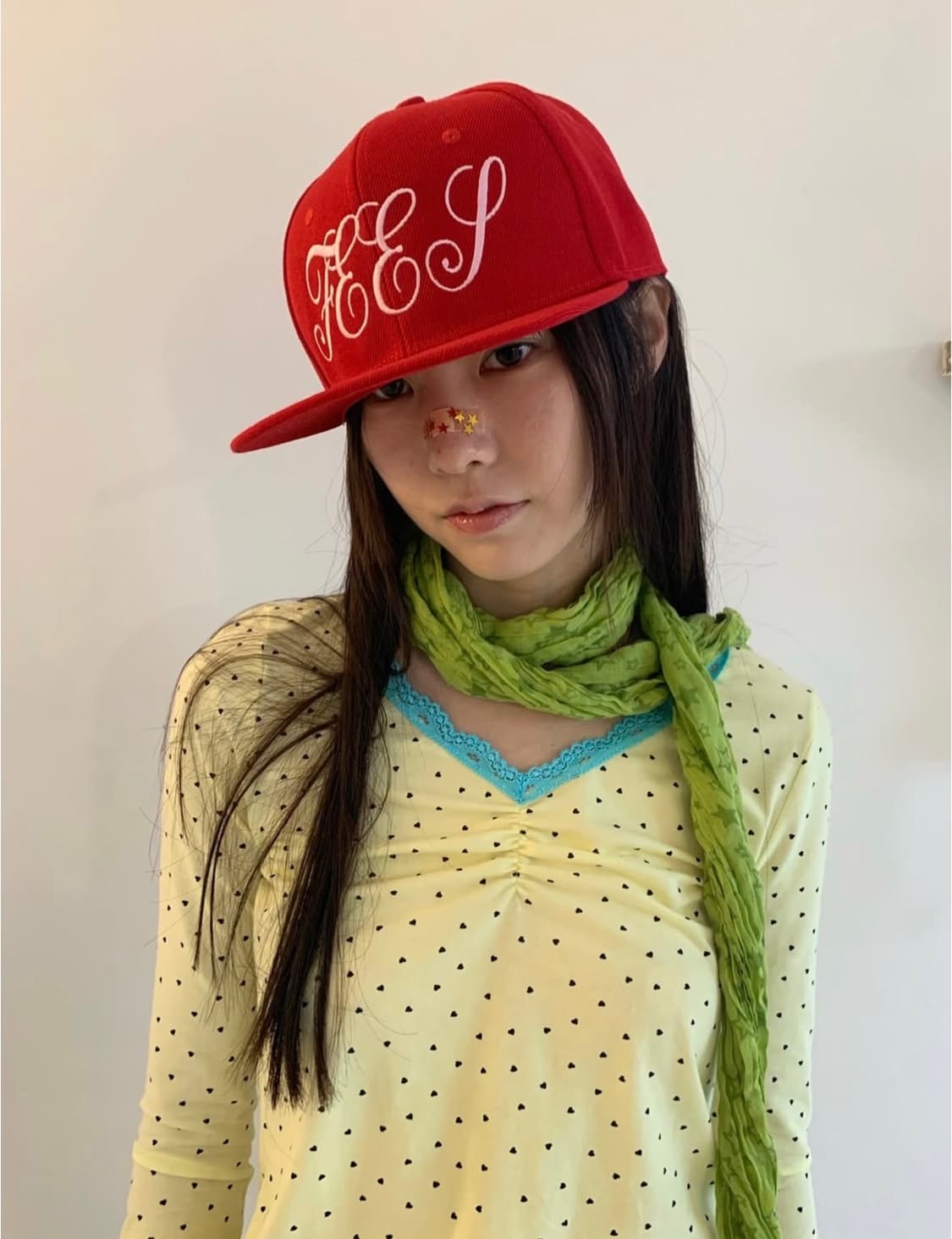 mini heart lace top (lemon) 상품이미지5