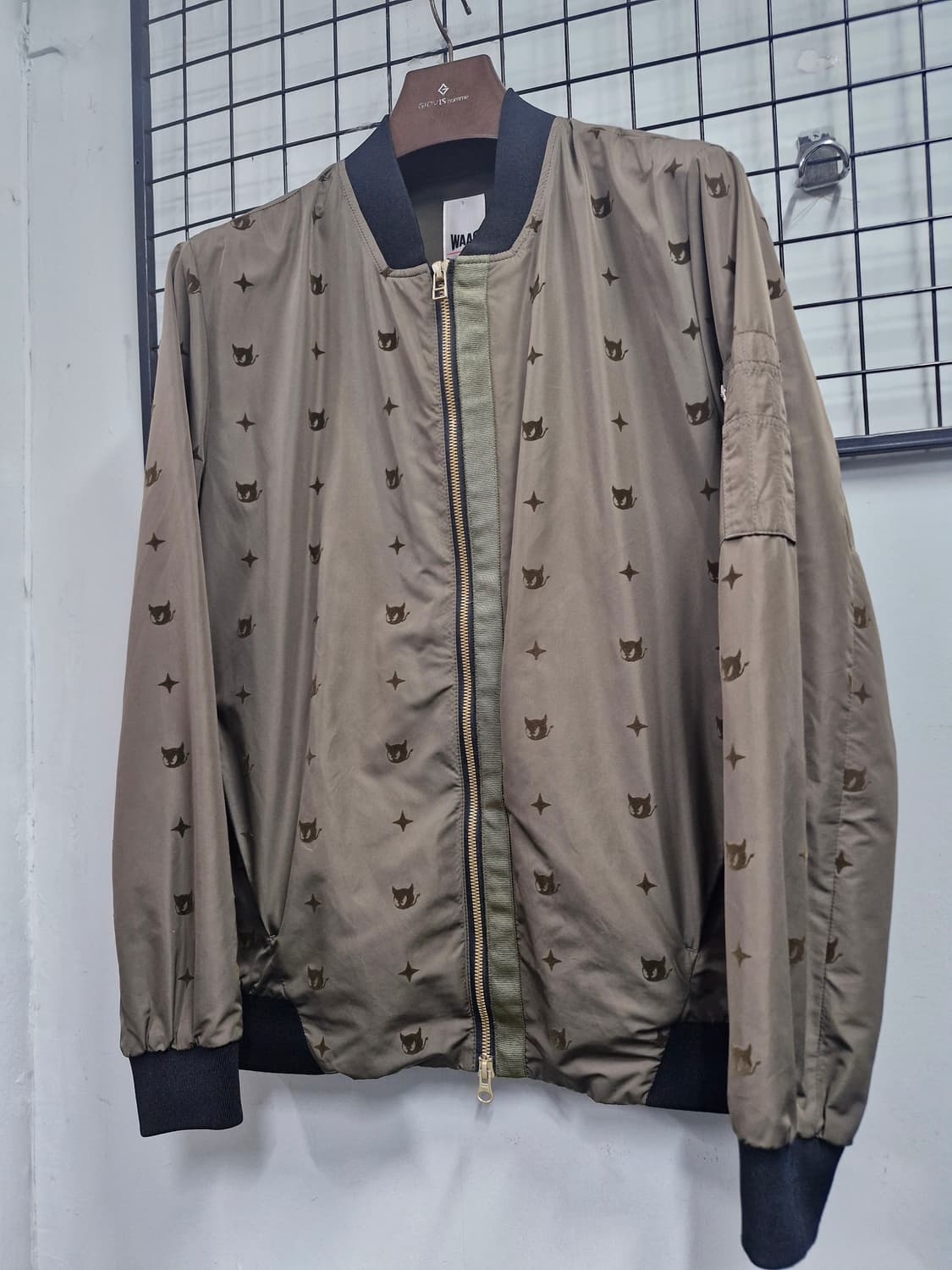 100L 왁 WAAC 패턴 기능성 봄버자켓 카키. 상품이미지3