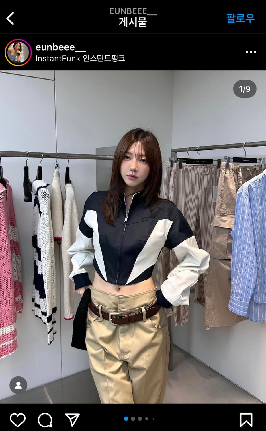 새상품/구할수없는/약30%저렴)인스턴트펑크 웨스턴블루종점퍼-네이비FREE 상품이미지1