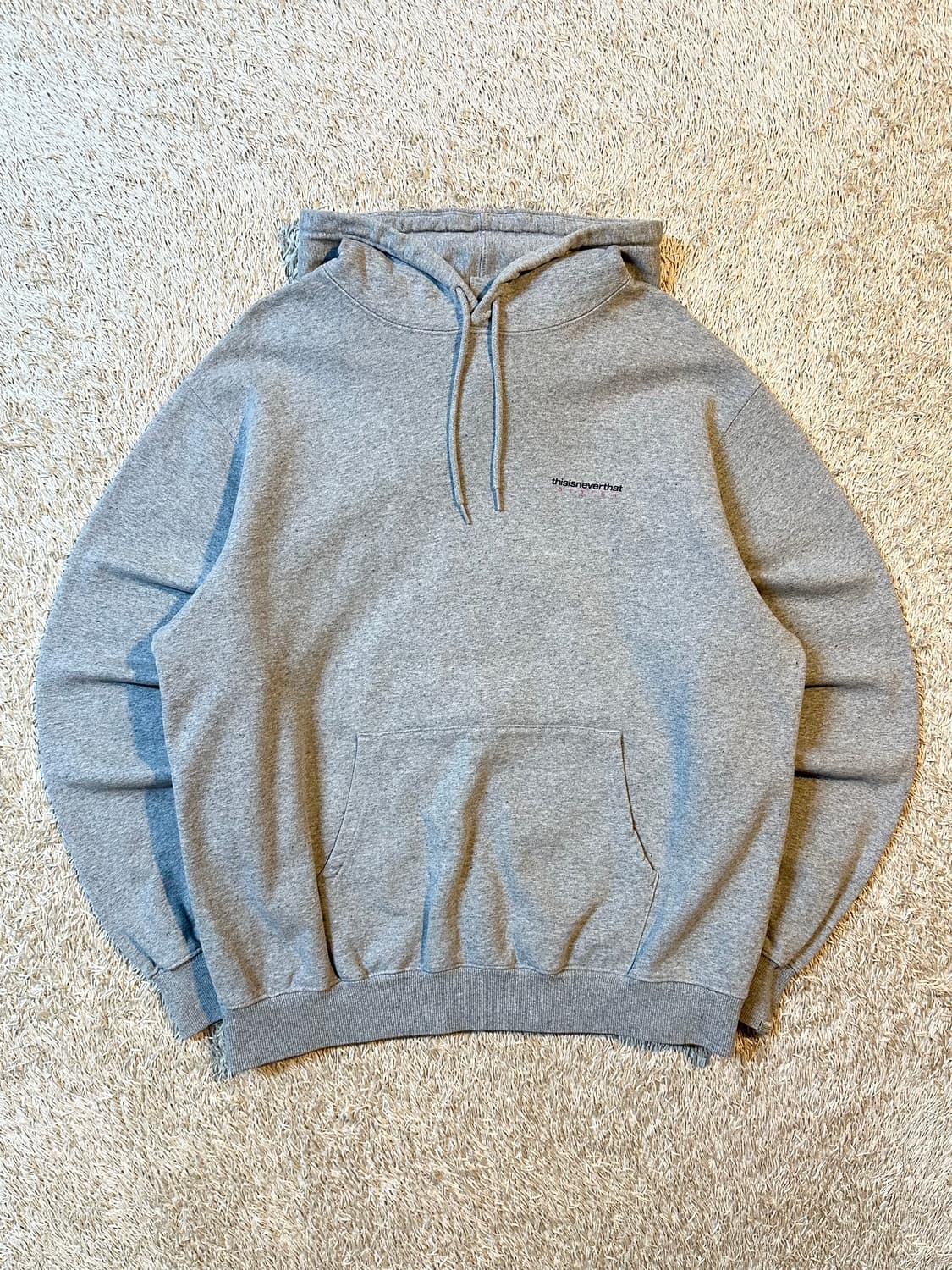 디스이즈네버댓 백로고 후드티 그레이 상품이미지1