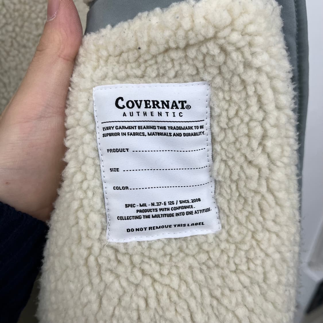 커버낫 뽀글이 카라 코치 자켓 M 상품이미지8