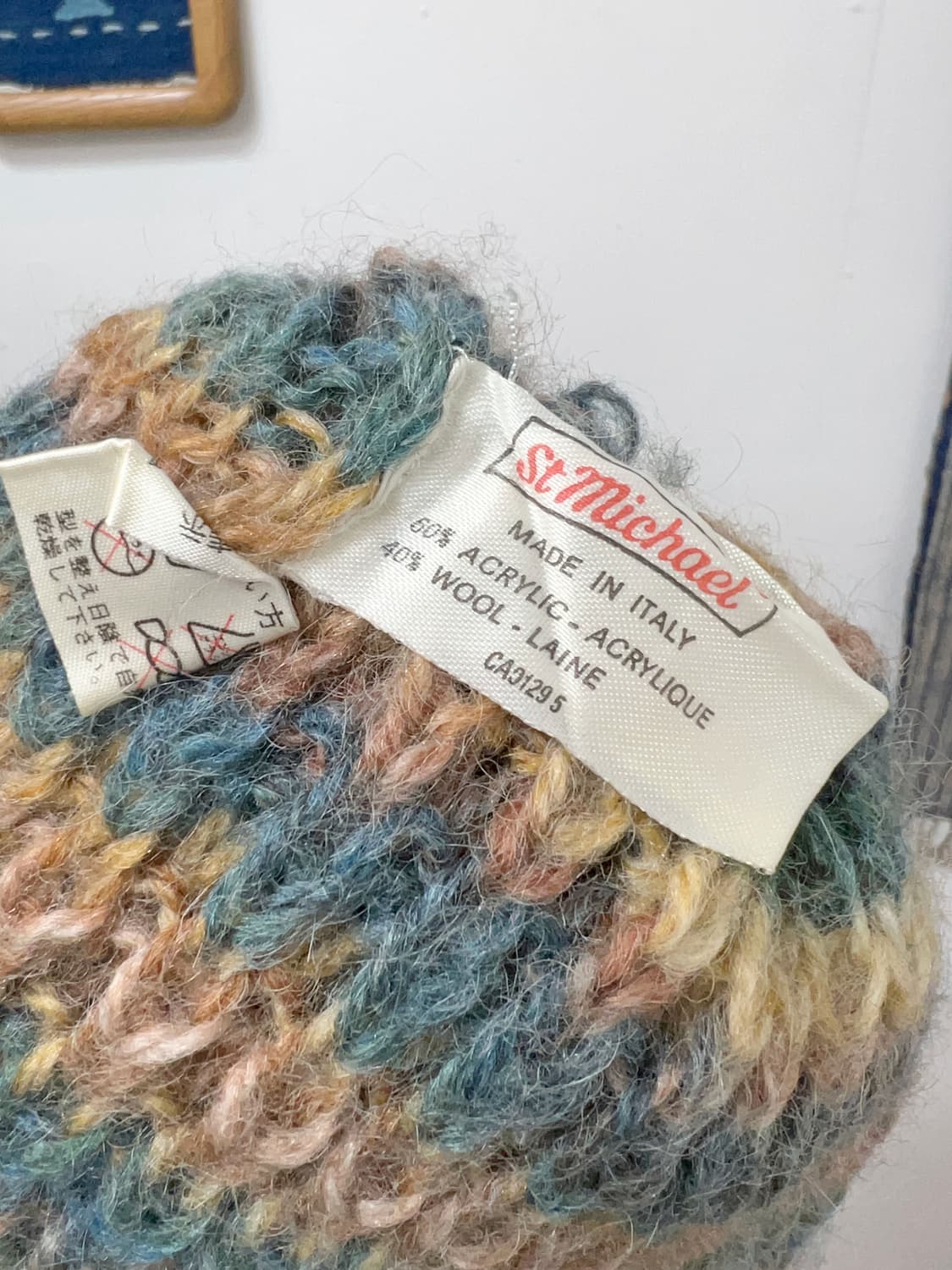 STMICHAEL Multi-Strip Beanie made in ita 상품이미지5