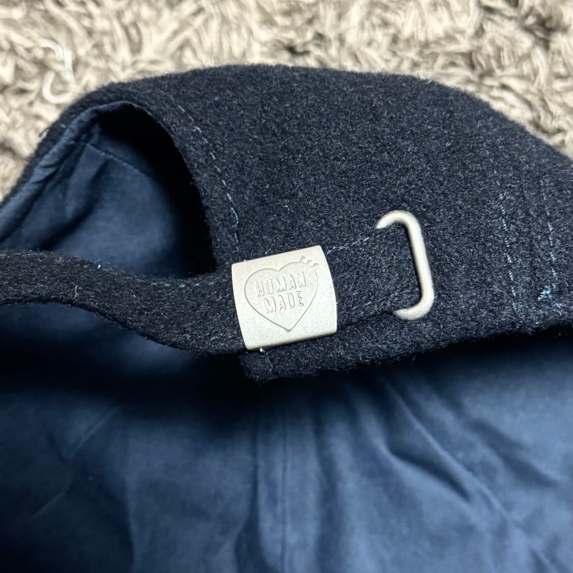 휴먼메이드 울 캡 네이비 Human Made Wool Cap Navy 상품이미지3