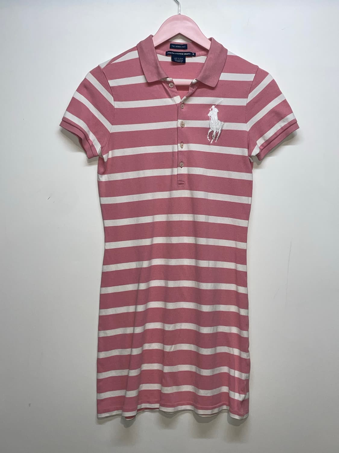 폴로 랄프로렌 스트라이프 핑크 원피스 상품이미지2