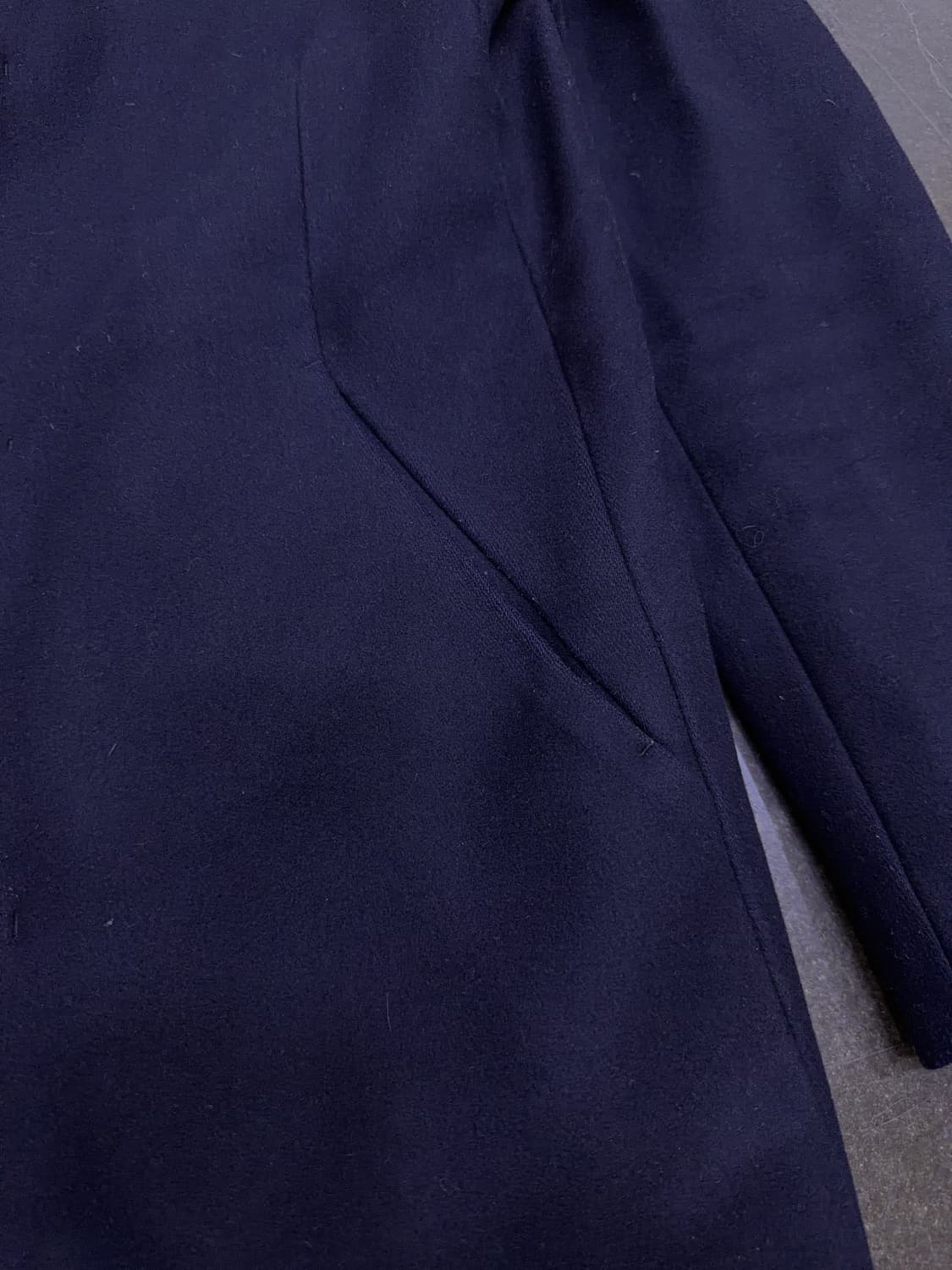 띠어리 해비 플란넬 블렌디드 체스필드 코트 다크 네이비 M 상품이미지5