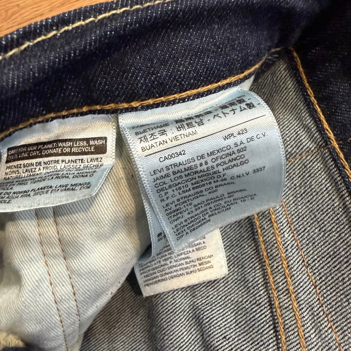 LEVI’s 511 진청 와이드 데님 상품이미지4