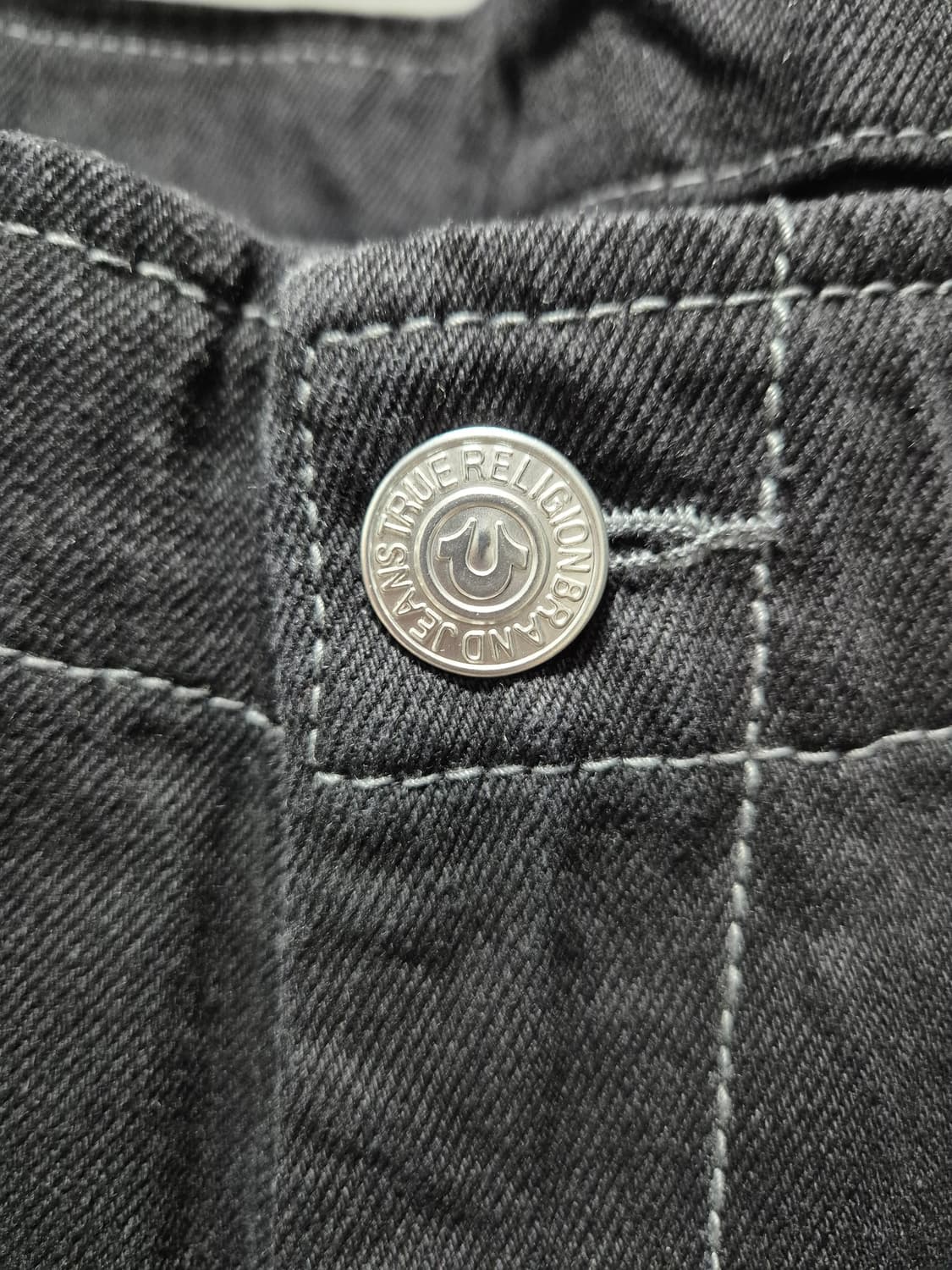 (타임세일)(새상품)트루릴리젼 블랙 와이드 데님 팬츠 상품이미지3