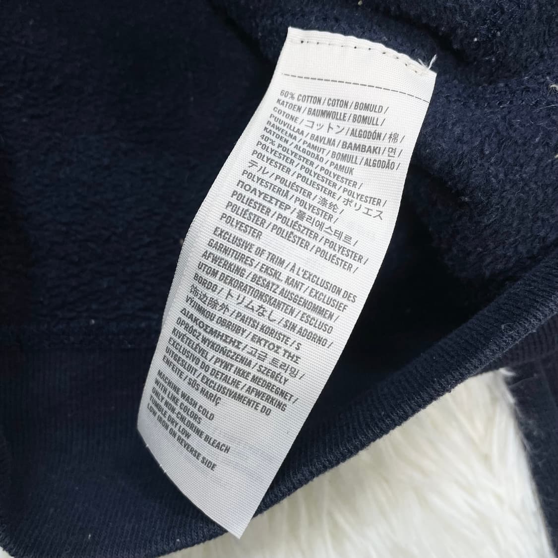 홀리스터 사이드 로고 후드집업 네이비 상품이미지5