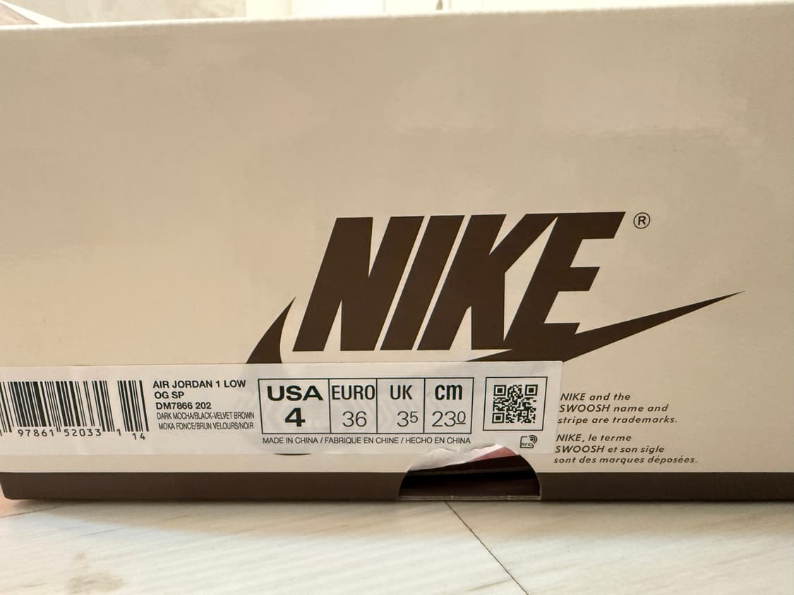 조던1 트레비스 스캇 레트로 로우 OG SP 벨벳브라운 앤 다크모카 상품이미지6