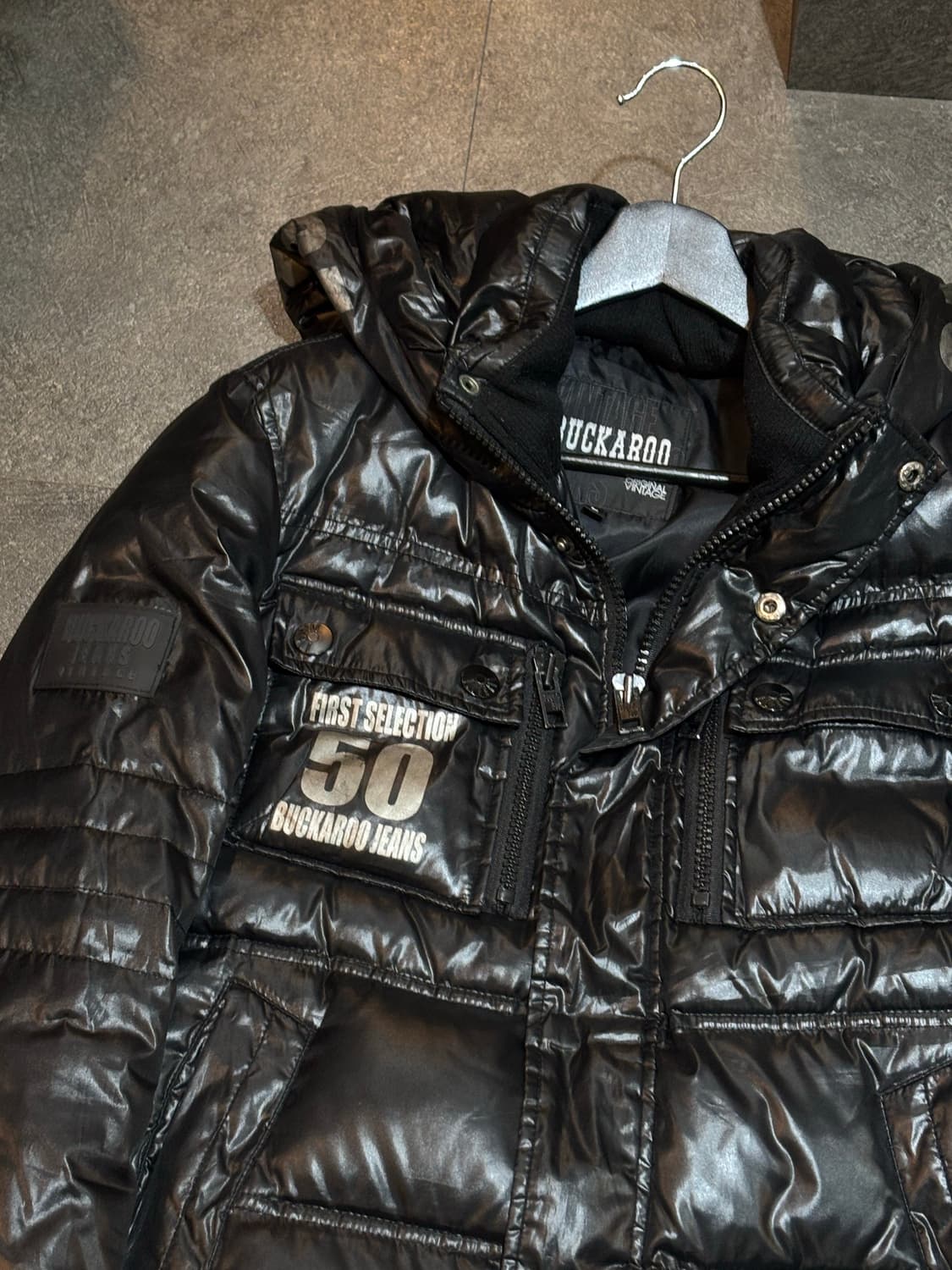 버커루 숏패딩 블랙 L사이즈 상품이미지5